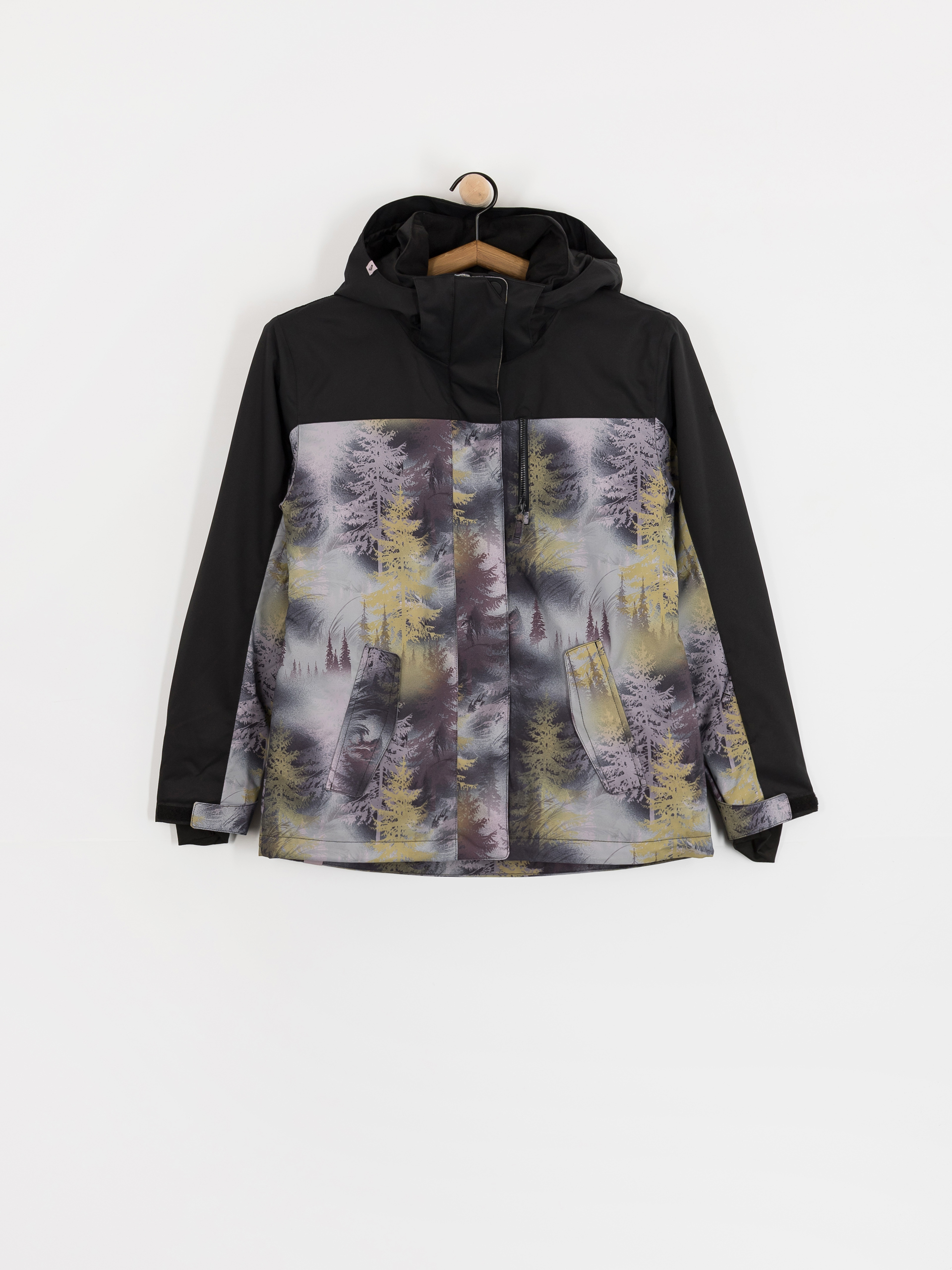 Kurtka snowboardowa Roxy Jetty Block Wmn (frost gray pinetrees)