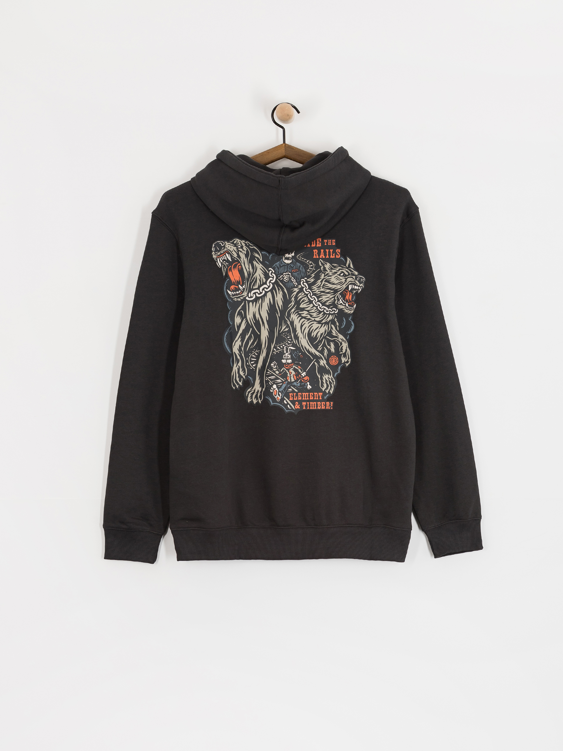 Bluza z kapturem Element Timber Guard Dogs HD (off black)