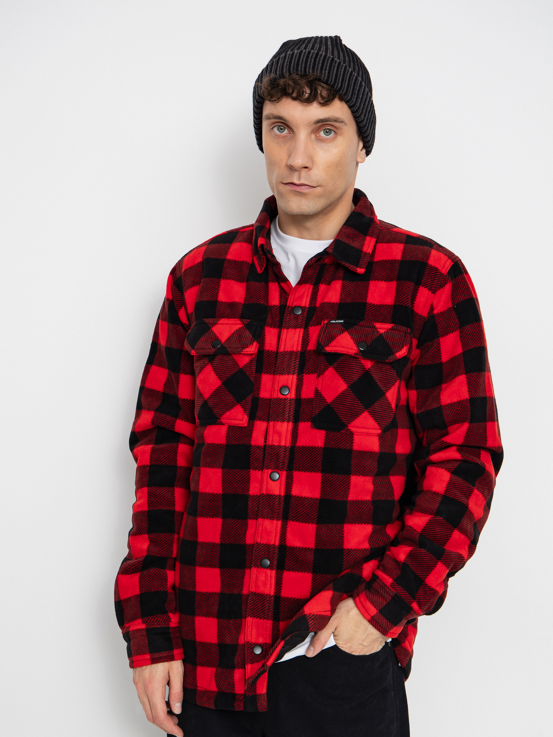 Koszula Volcom Bowered Fleece (lifeguard red)