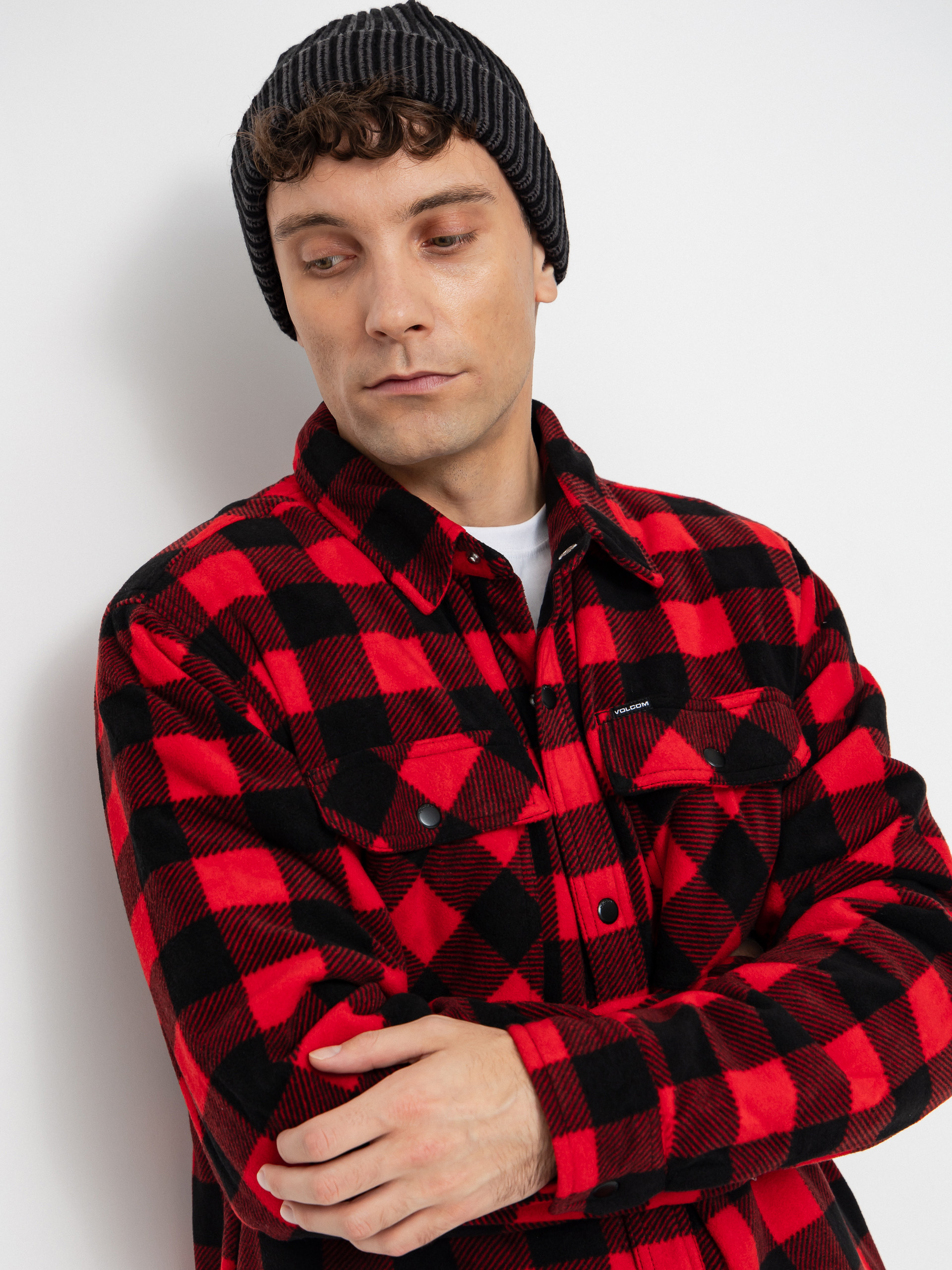 Koszula Volcom Bowered Fleece (lifeguard red)