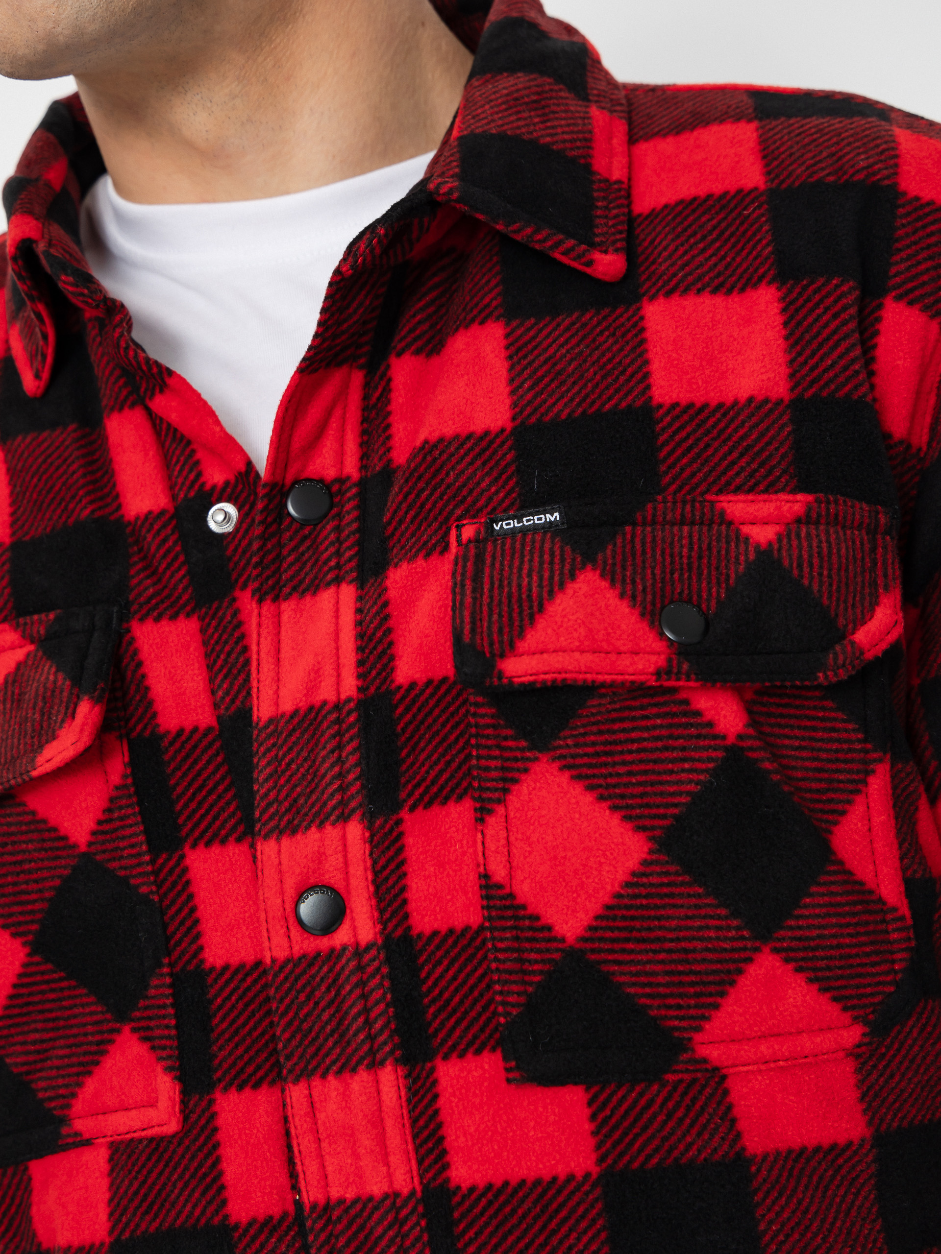 Koszula Volcom Bowered Fleece (lifeguard red)