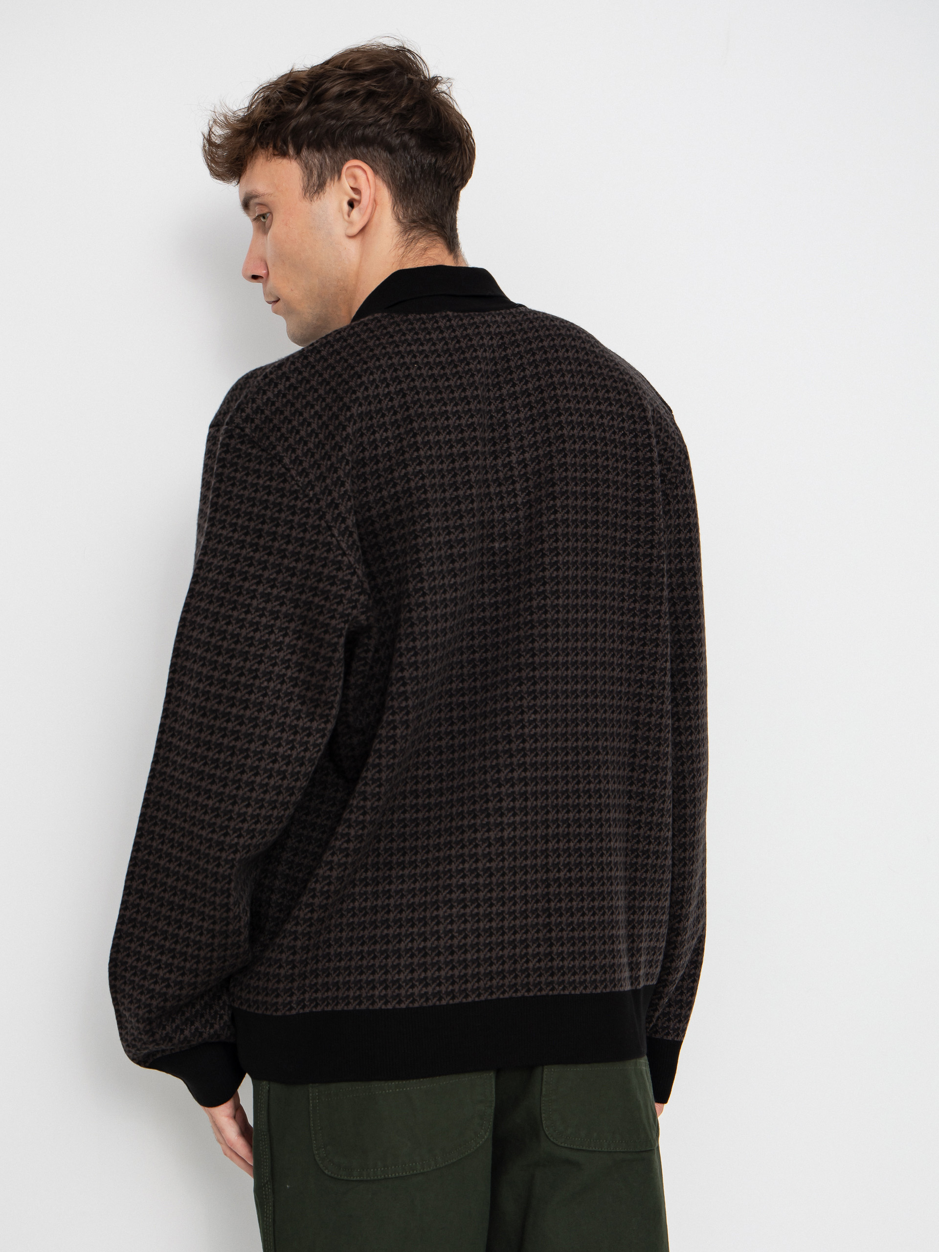 Sweter Carhartt WIP Lowis Polo (lowis houndstooth/vitola heather)