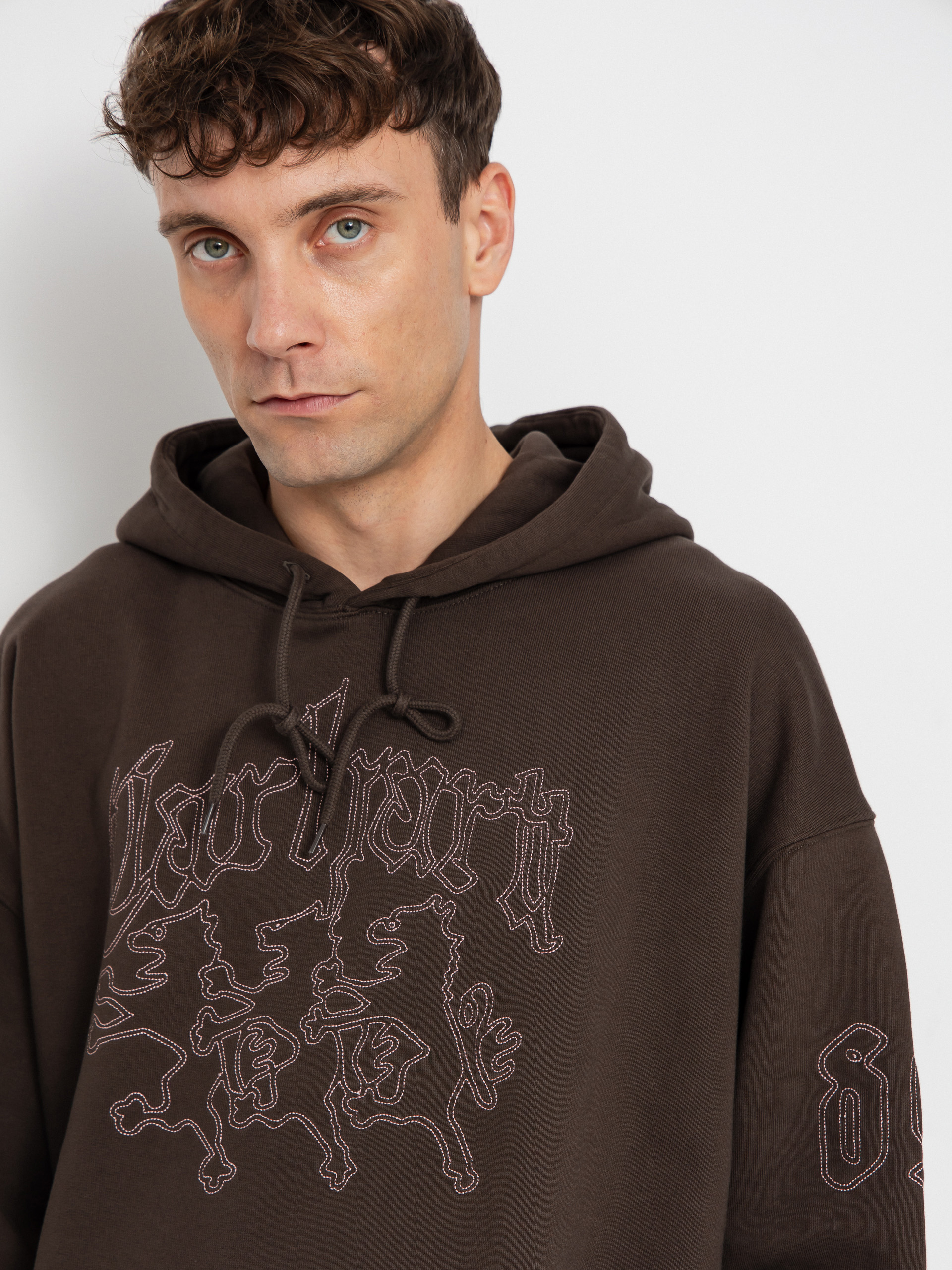 Bluza z kapturem Carhartt WIP Hackwork HD (vitola/glassy pink)