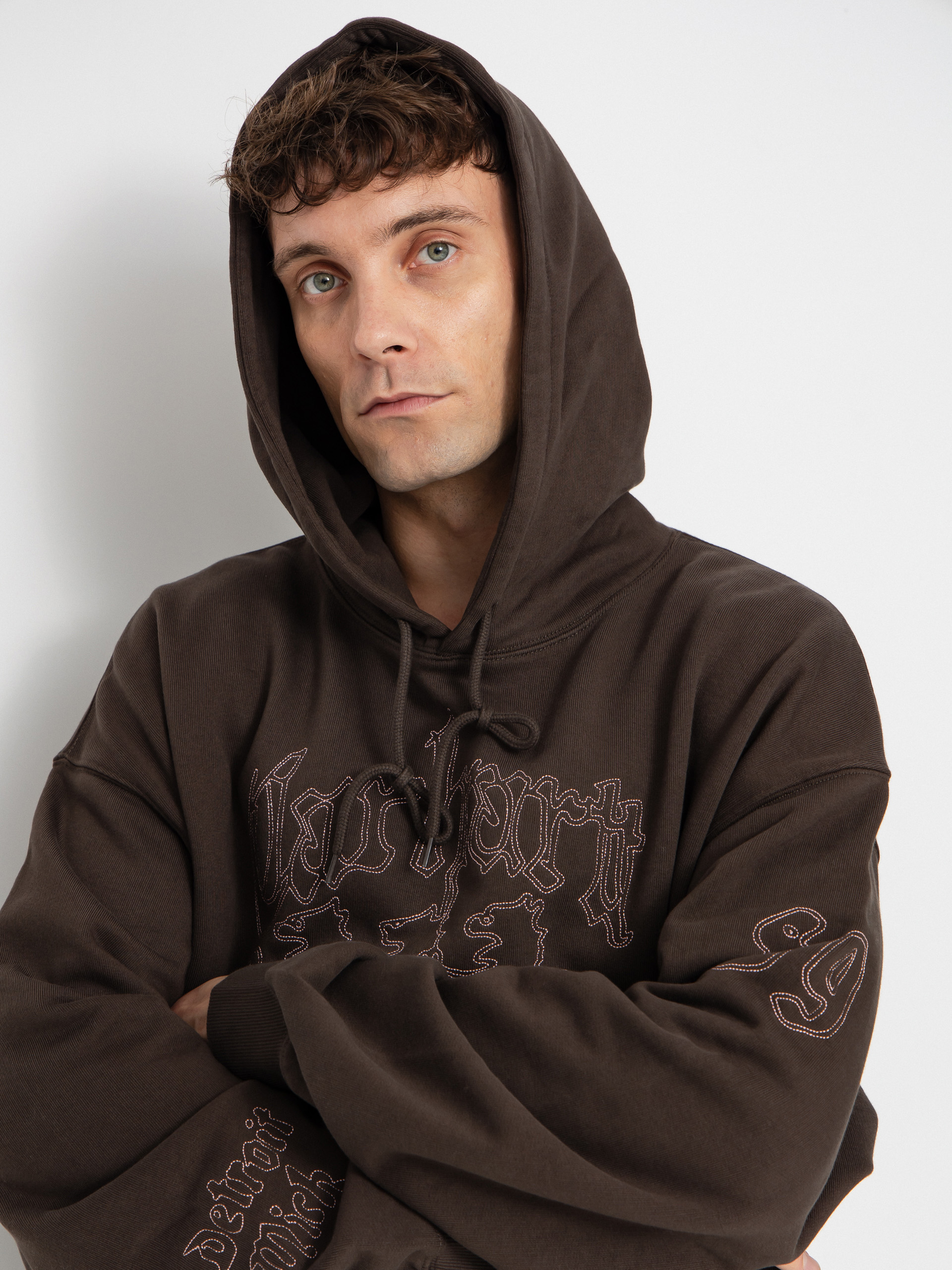 Bluza z kapturem Carhartt WIP Hackwork HD (vitola/glassy pink)