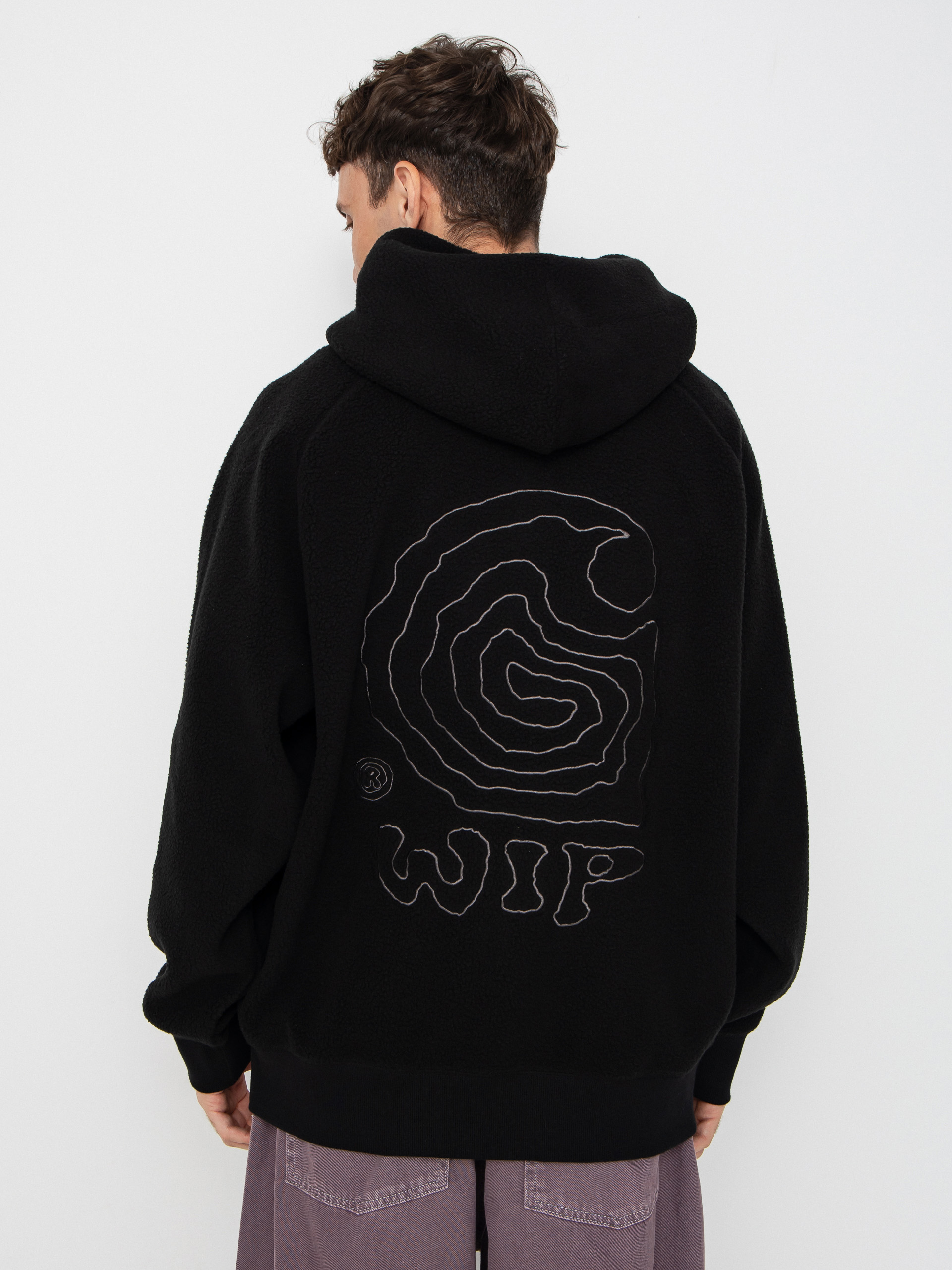 Bluza z kapturem Carhartt WIP Helix HD (black/porphyry)