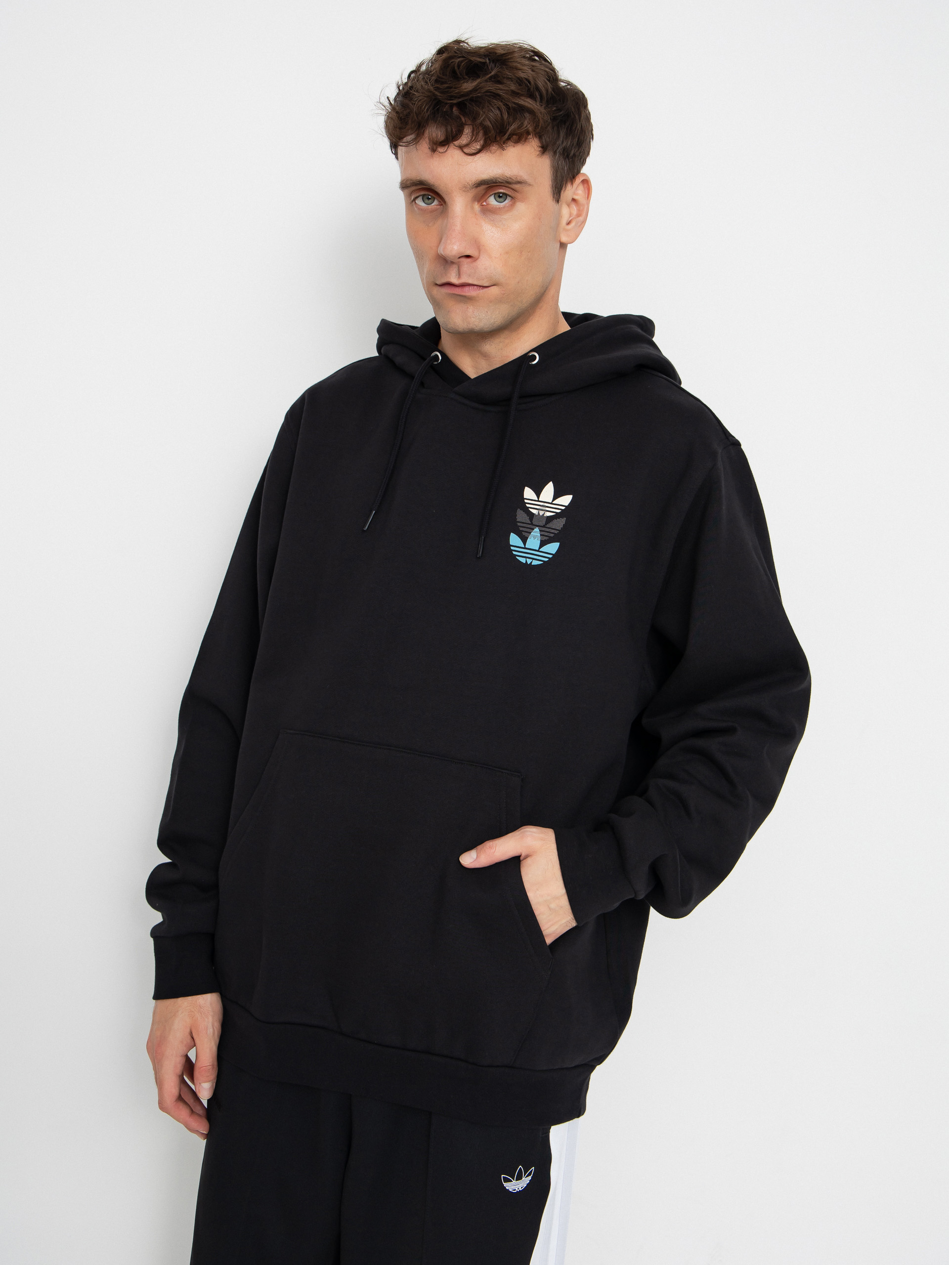 Bluza z kapturem adidas Trip Tre HD (black/preblu)