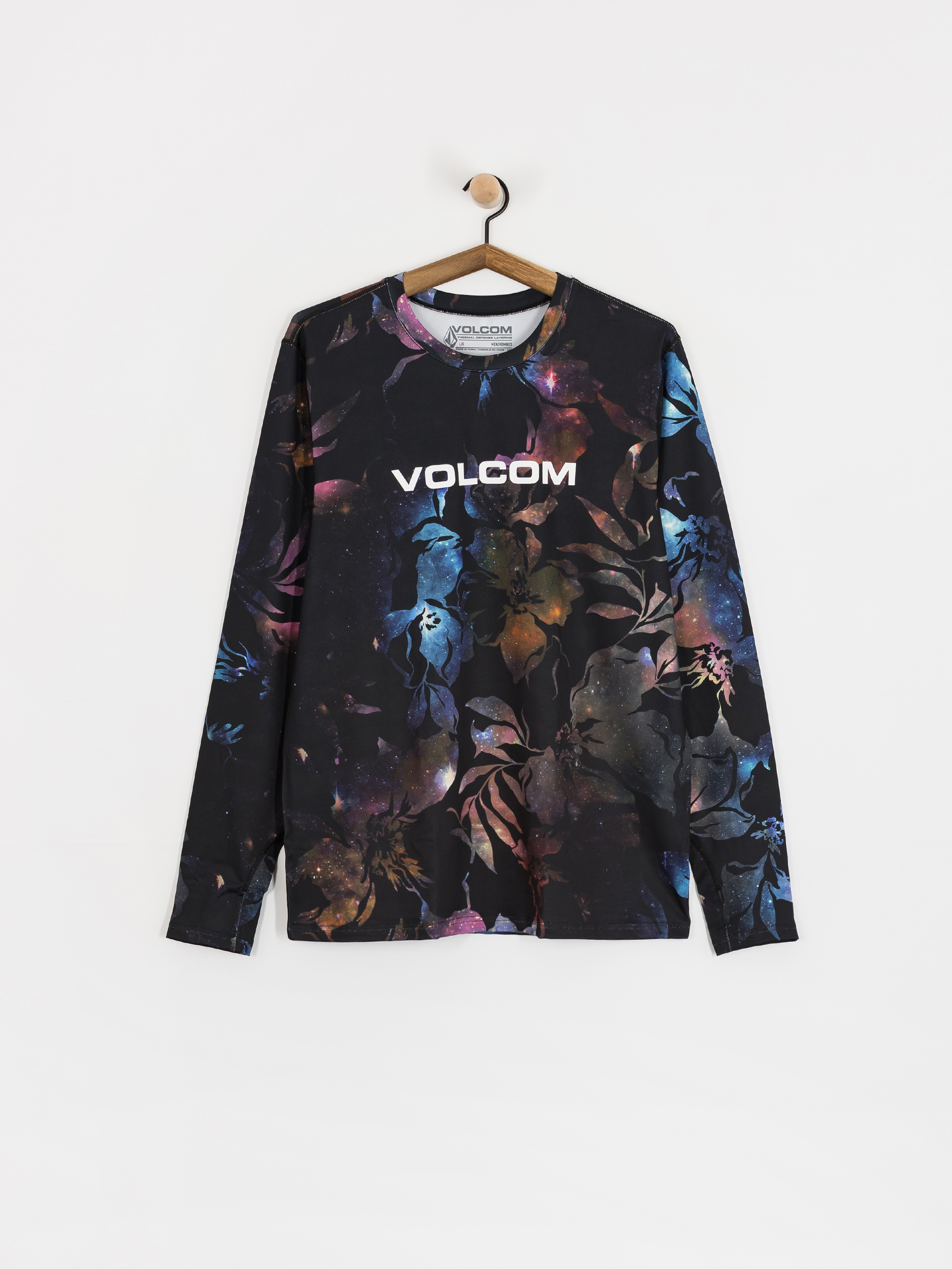 Mr ALOHA　VOLCOM  Longsleeve aktywny Volcom V Science - czarny, wielobarwny (space
