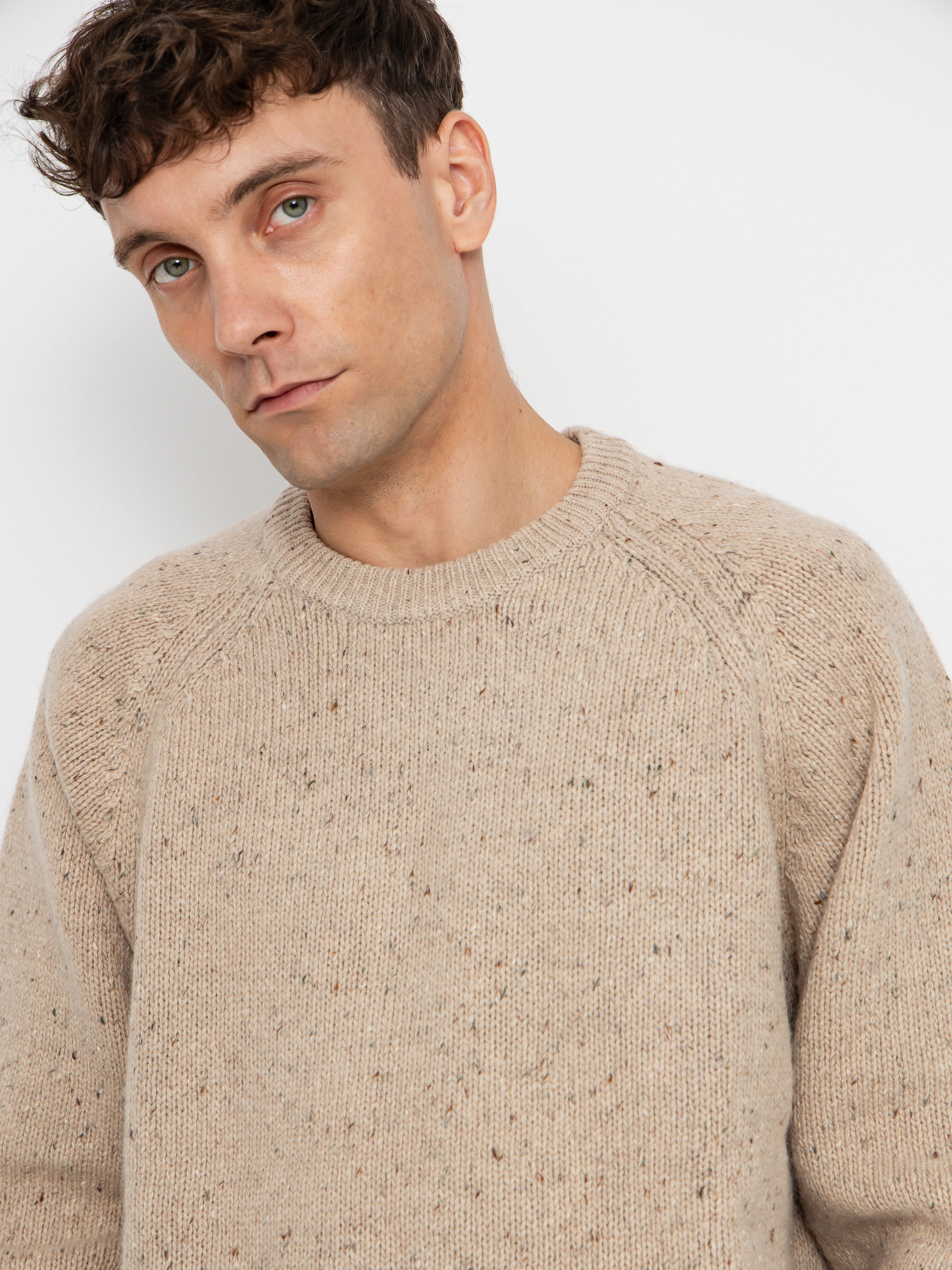 Sweter Carhartt WIP Anglistic (speckled fleur de sel)