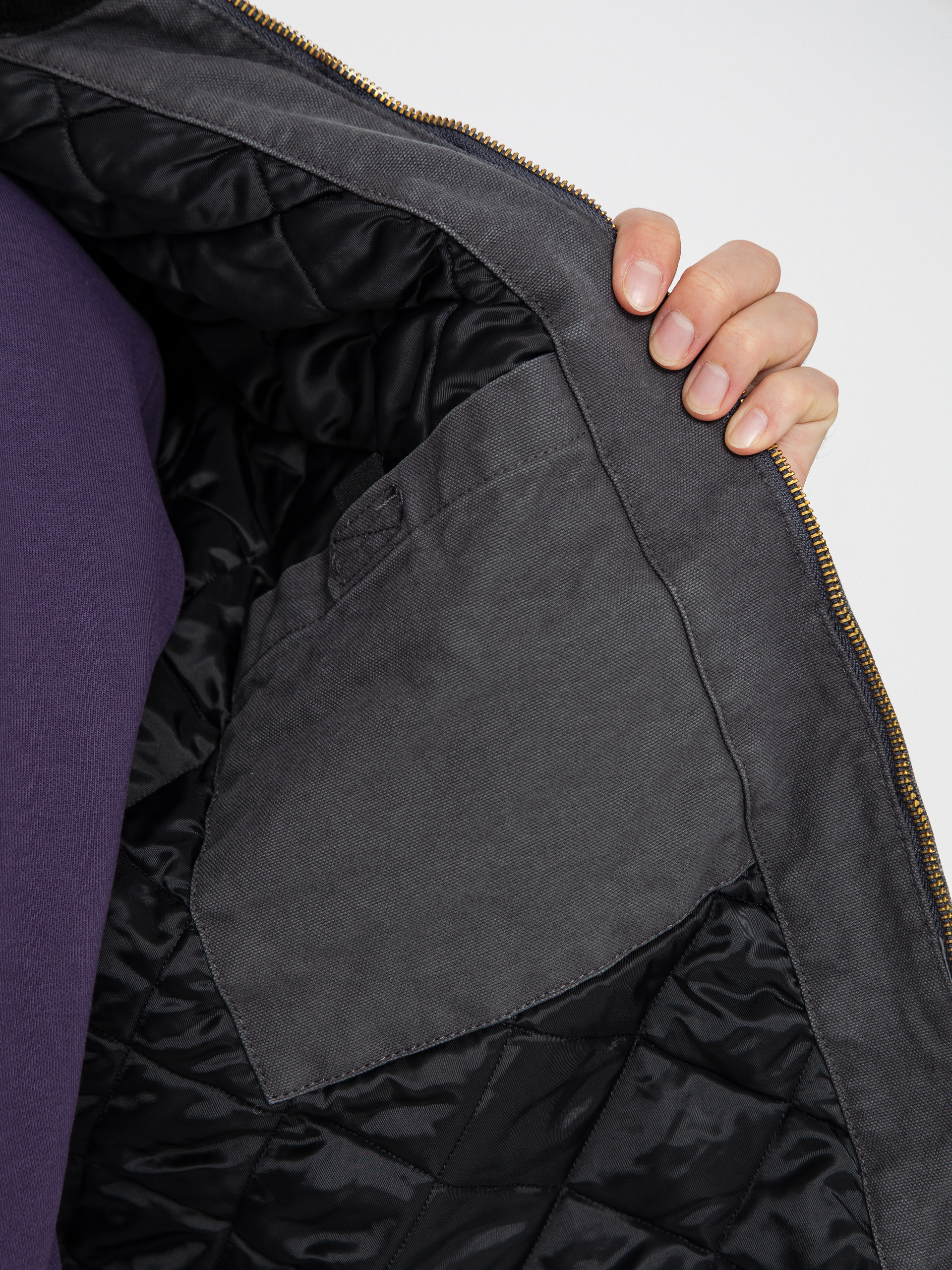 Kurtka Carhartt WIP OG Detroit (graphite/black/stone canvas)