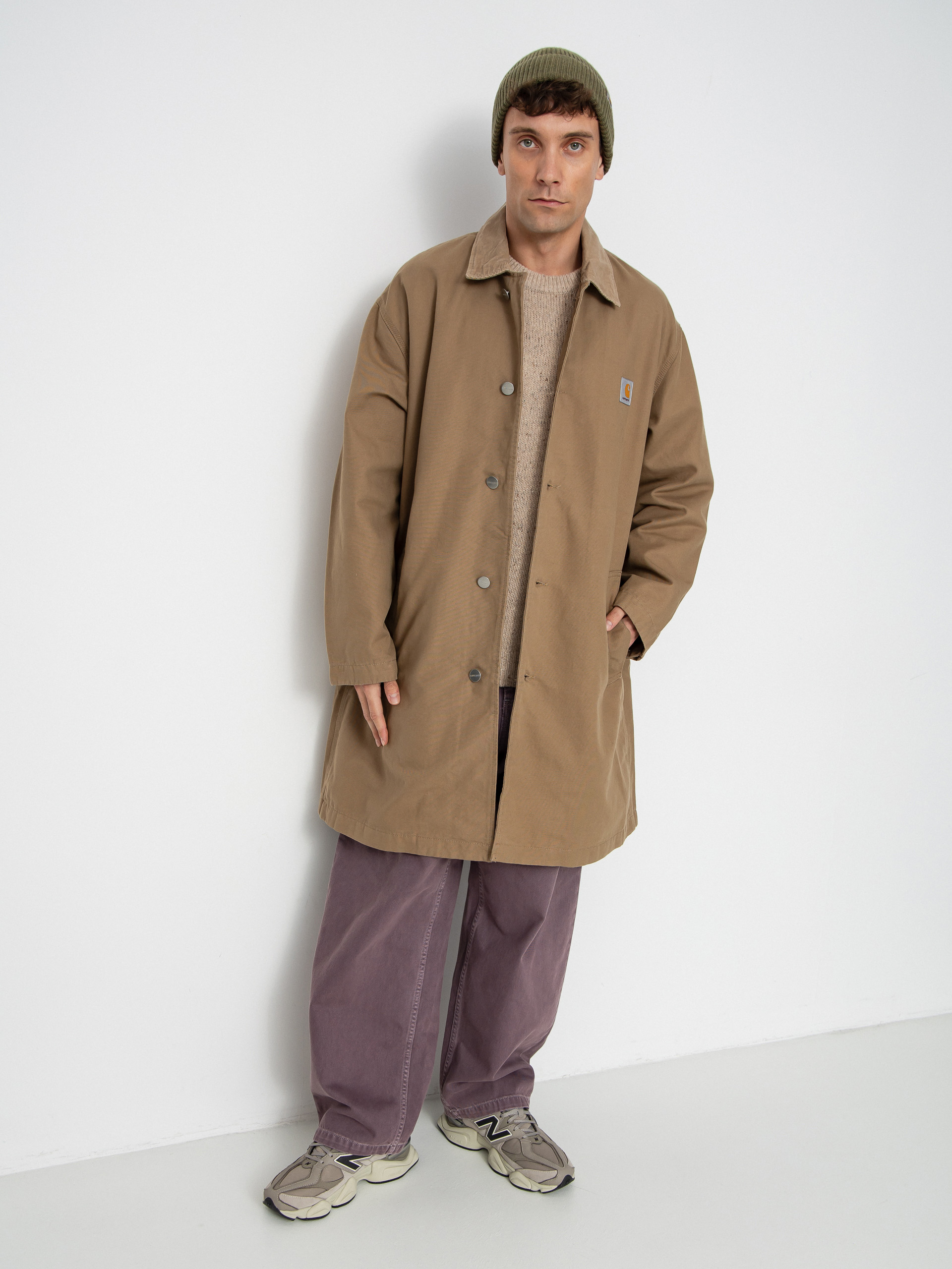 Płaszcz Carhartt WIP Webster Coat (leather/leather/rinsed)