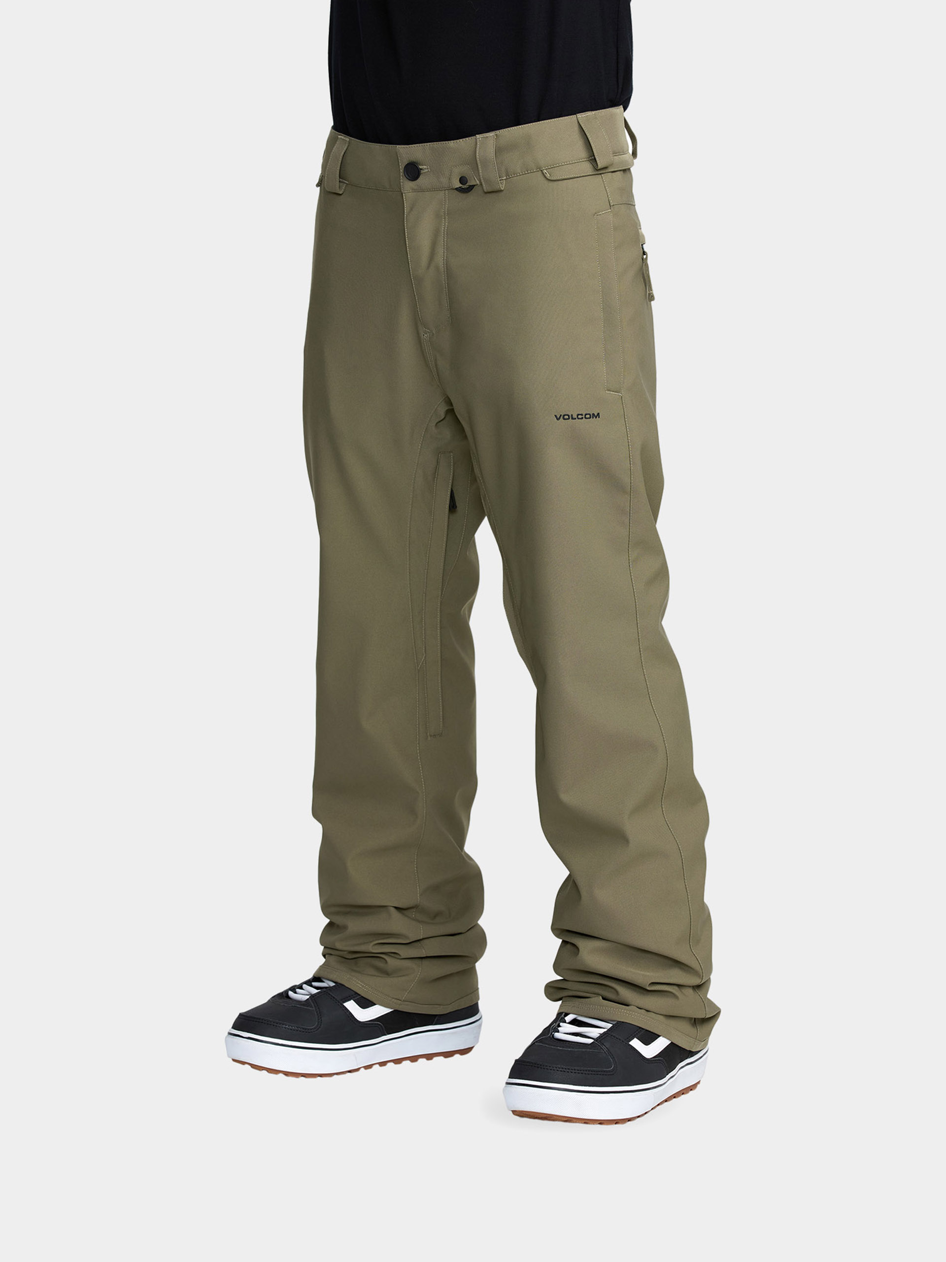 Męskie Spodnie snowboardowe Volcom Freakin Snow Chino (military)