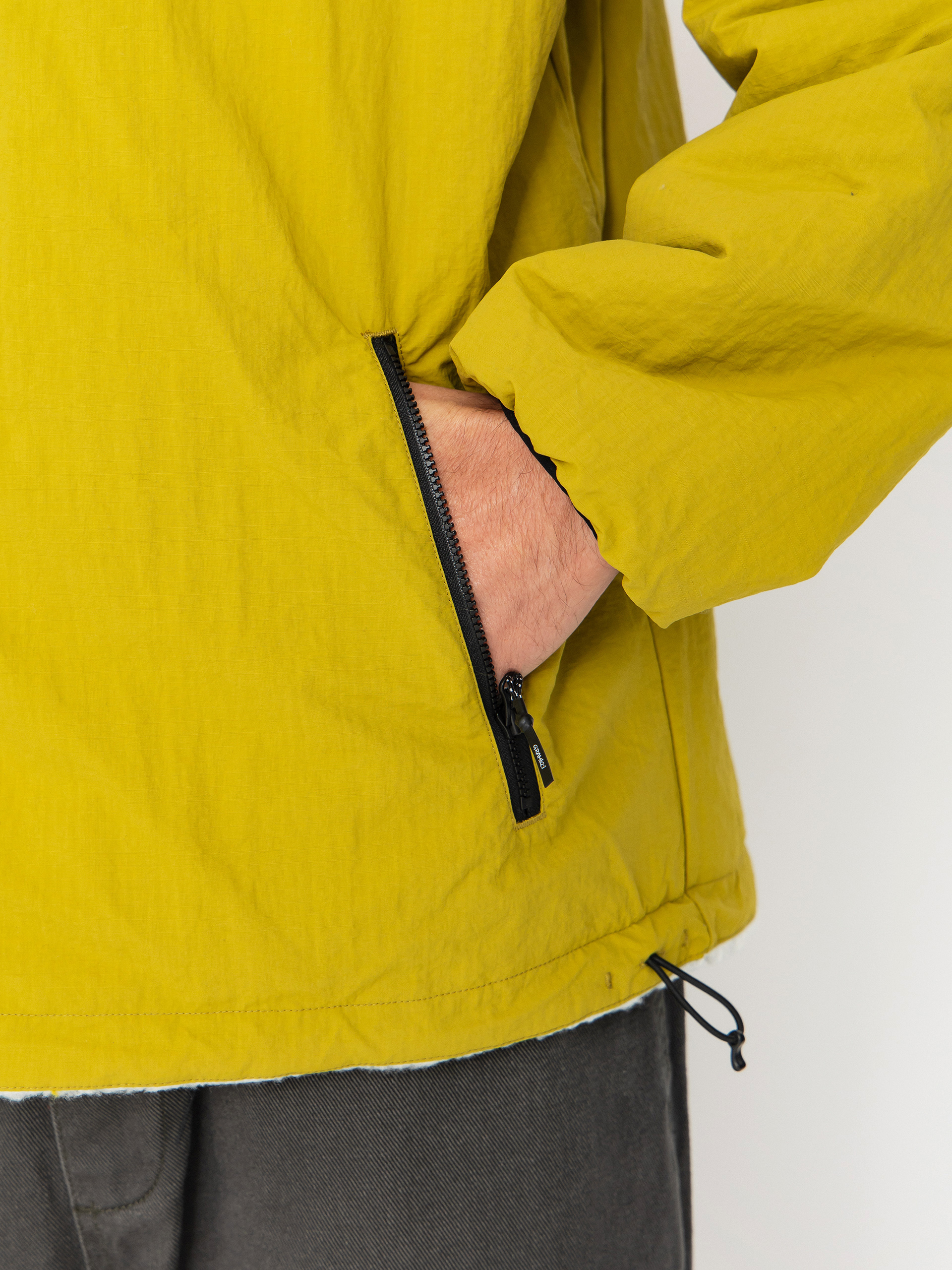 Kurtka Gramicci Reversible Sherpa (natural/chartreuse)