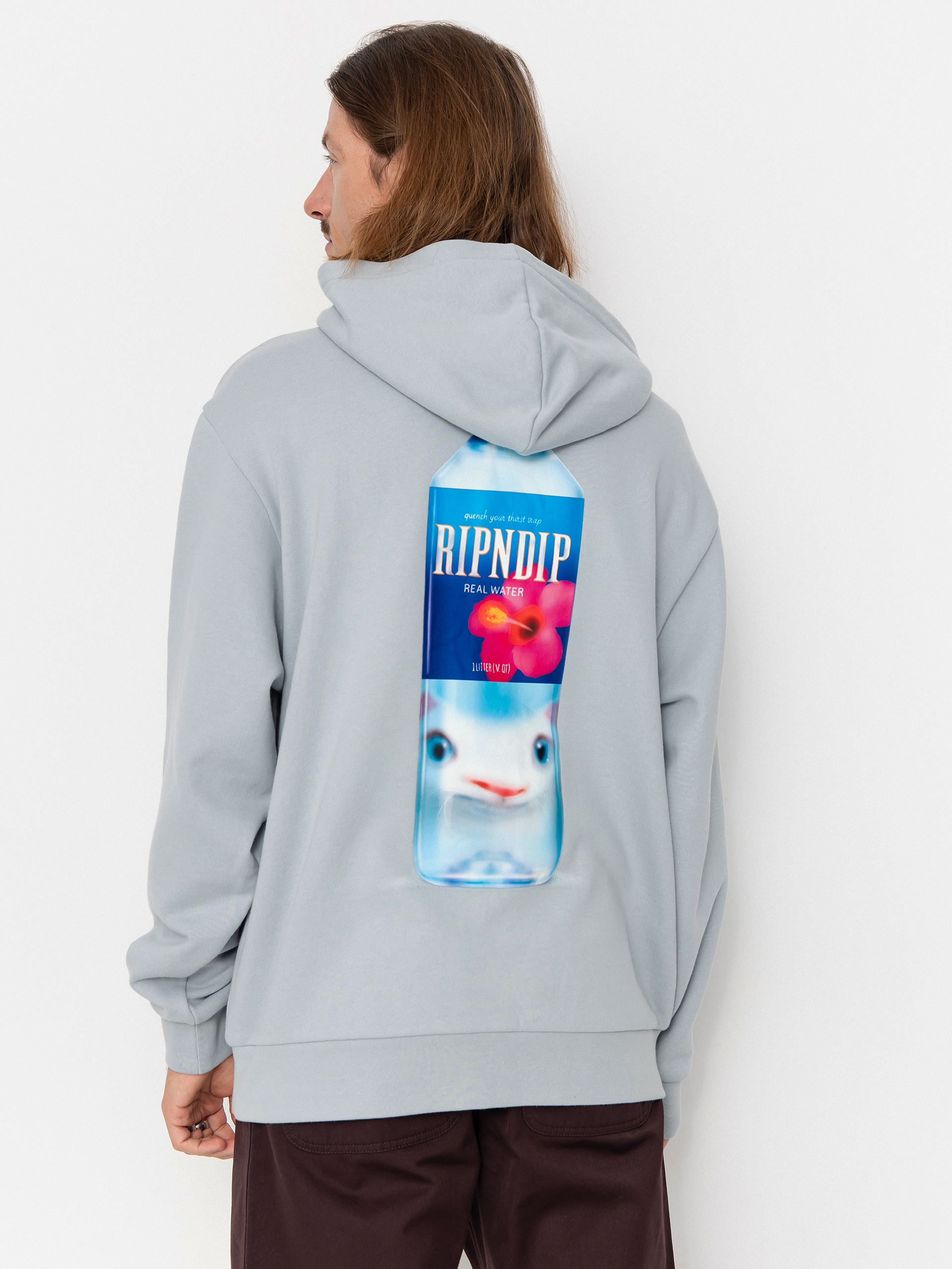 Bluza z kapturem RipNDip Real Water HD (powder blue)