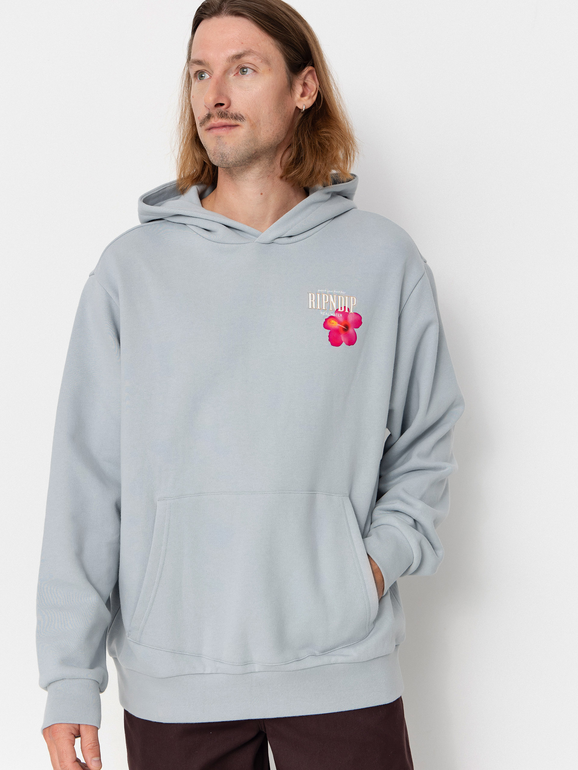 Bluza z kapturem RipNDip Real Water HD (powder blue)