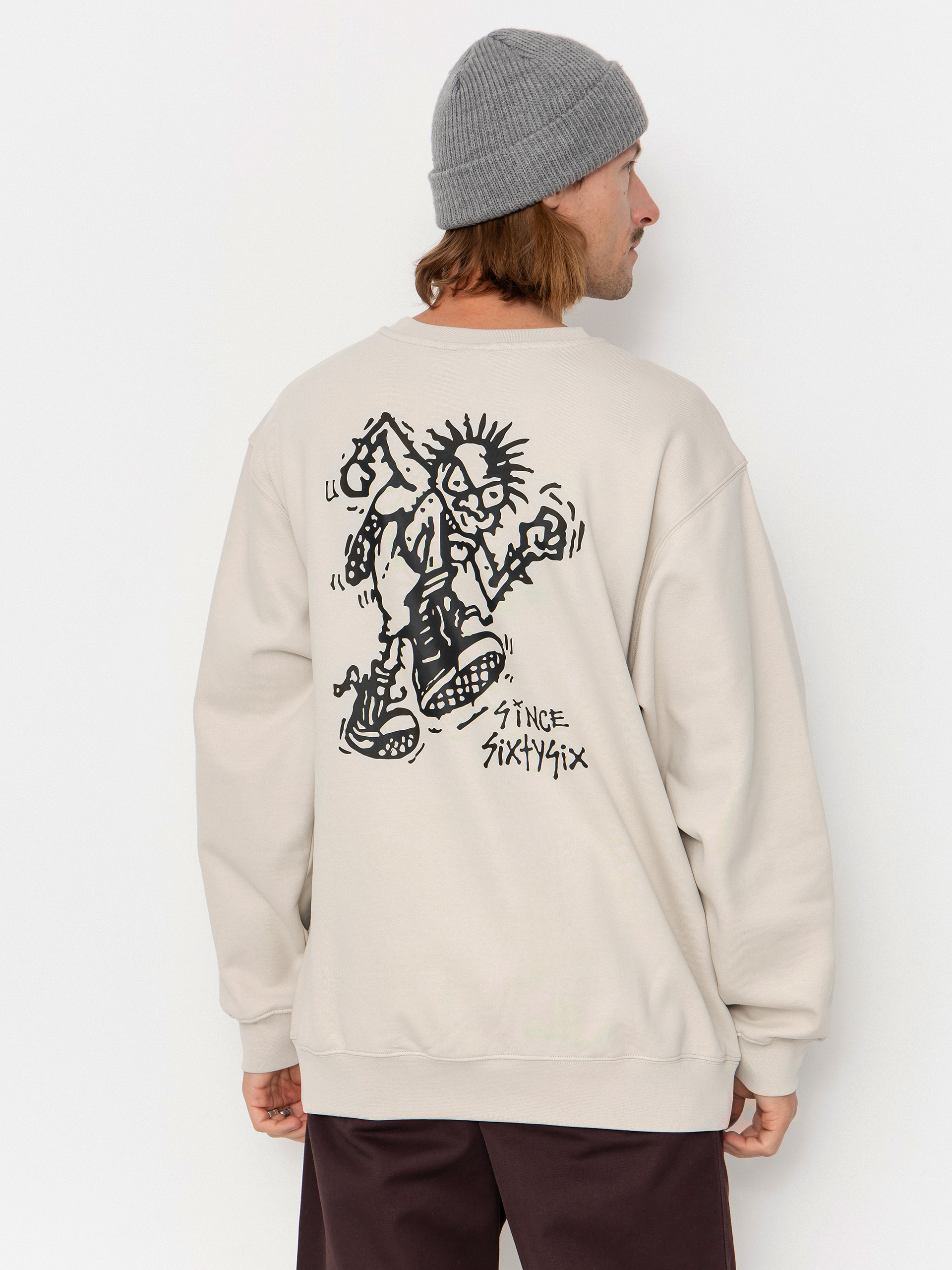 Bluza Vans Stomper Loose Fit Crew (taupe mist)