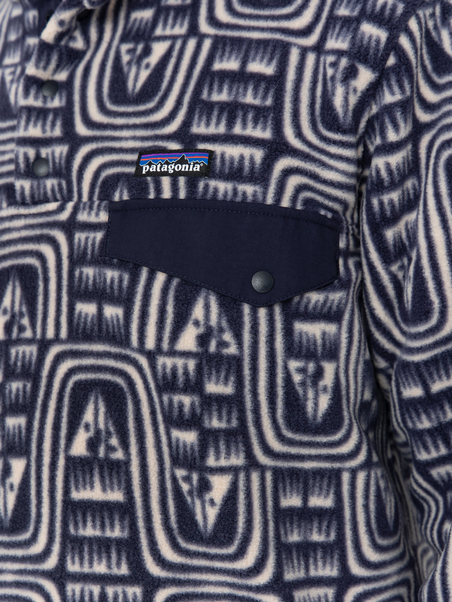 Męski Polar Patagonia LW Synch Snap T (flow sunken blue)