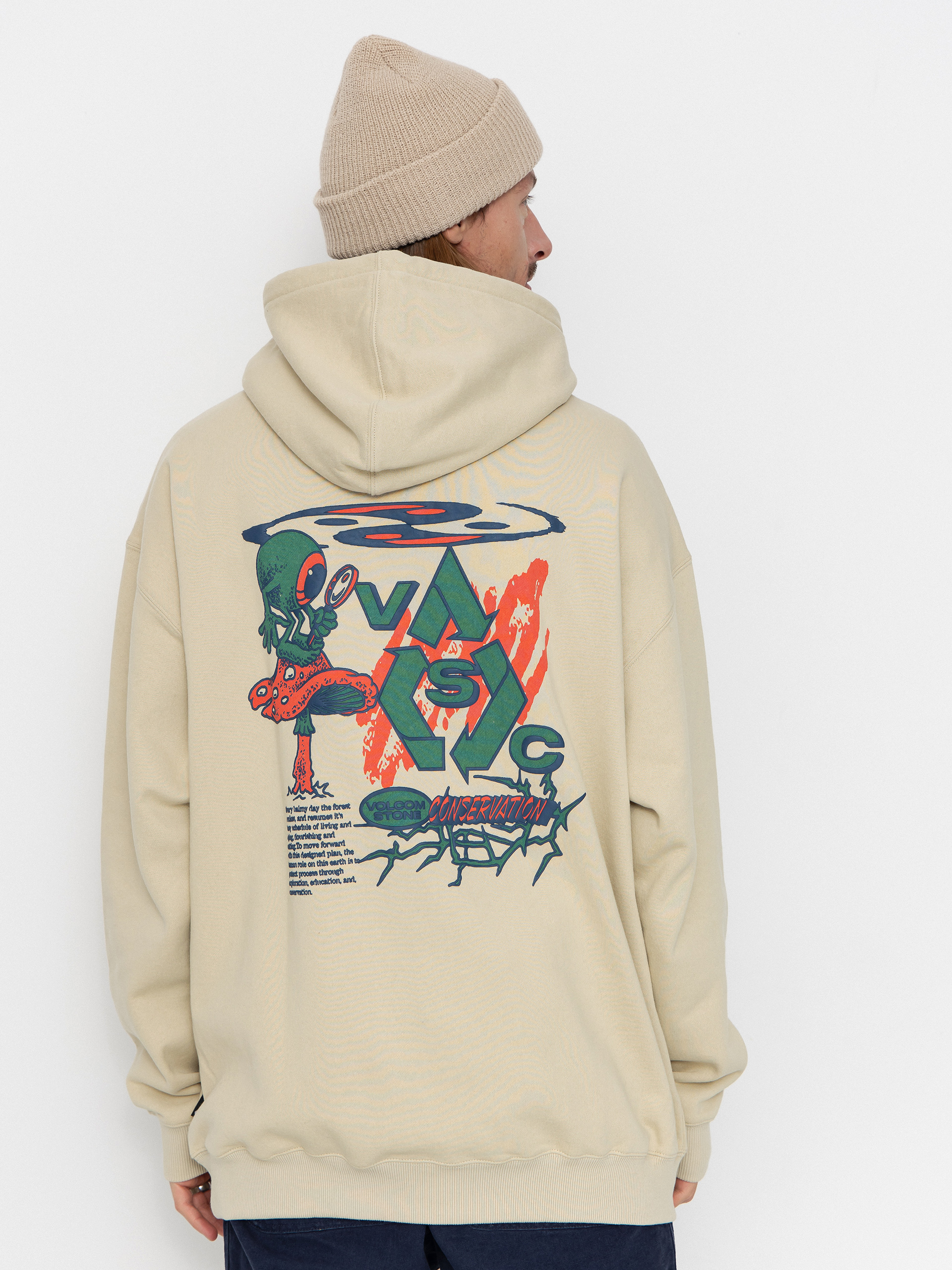 Bluza z kapturem Volcom Vsc Tripper HD (light beige)