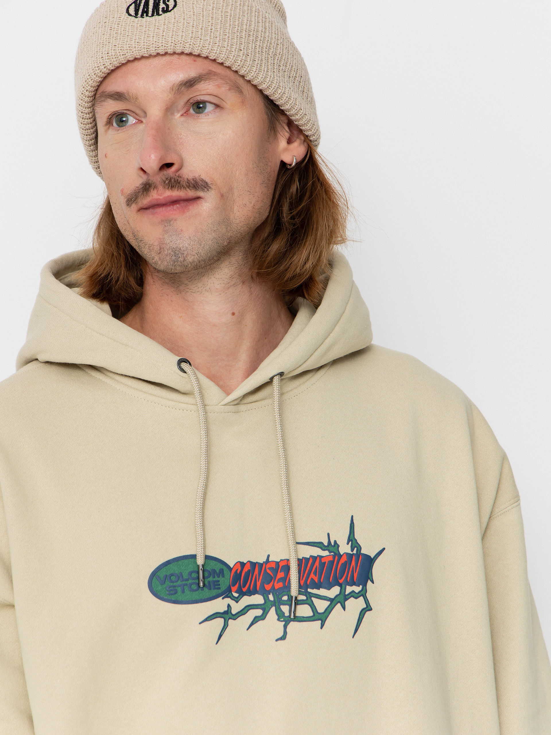 Bluza z kapturem Volcom Vsc Tripper HD (light beige)