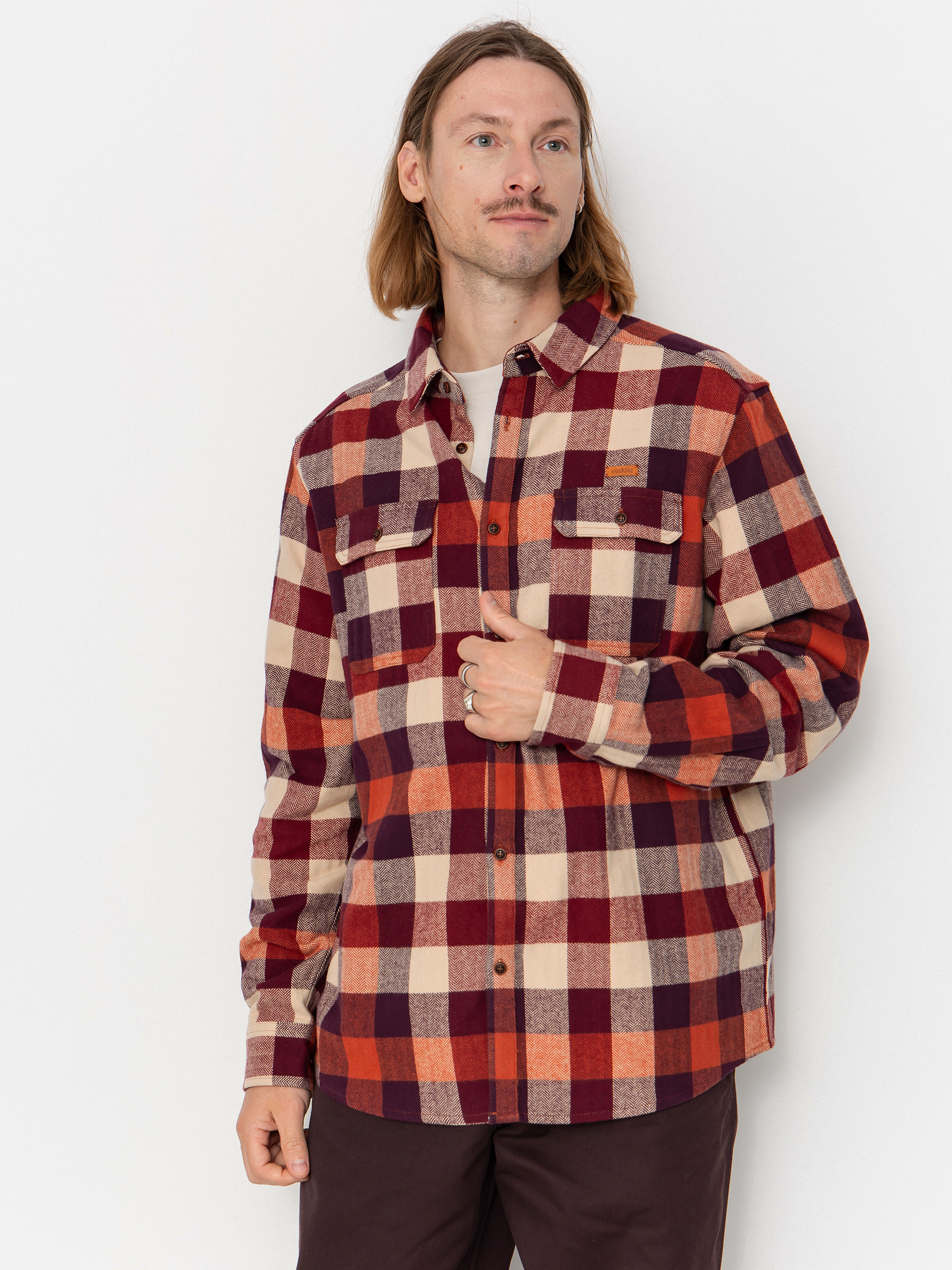 Koszula Iriedaily Lumber Fella (wine)