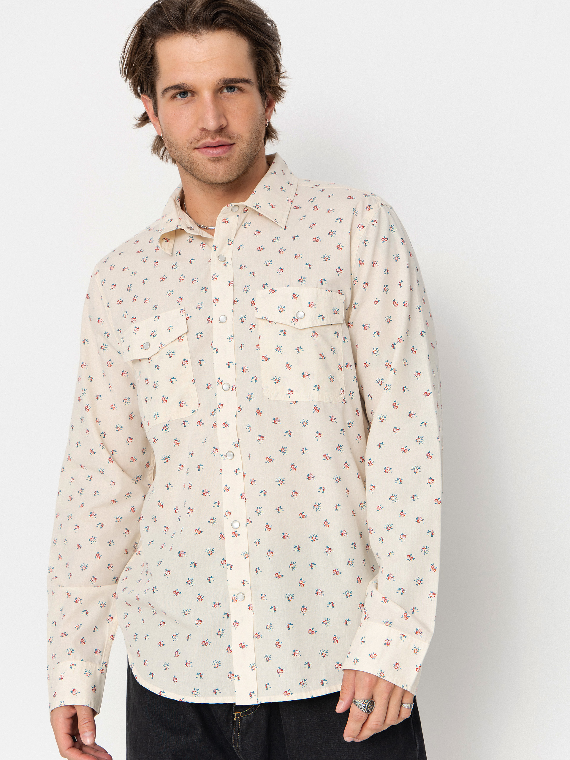 Koszula Brixton Wayne Wvn Ls (whitecap)