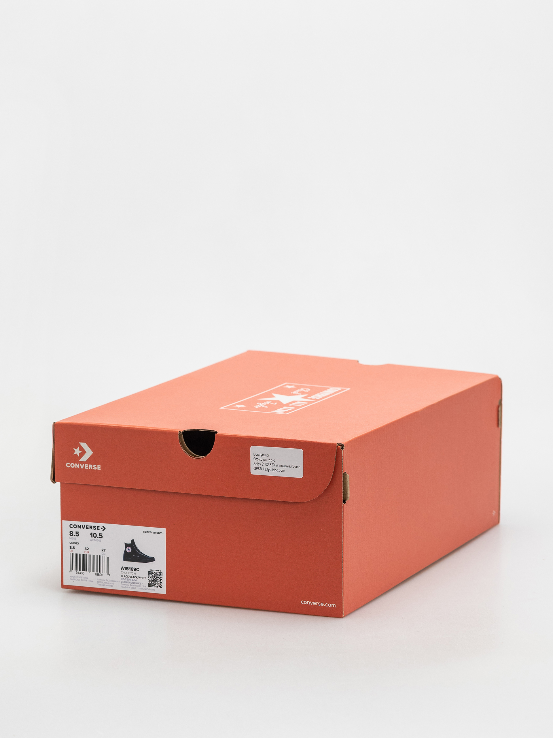 Trampki Converse Chuck 70 Hi (black/black/white)