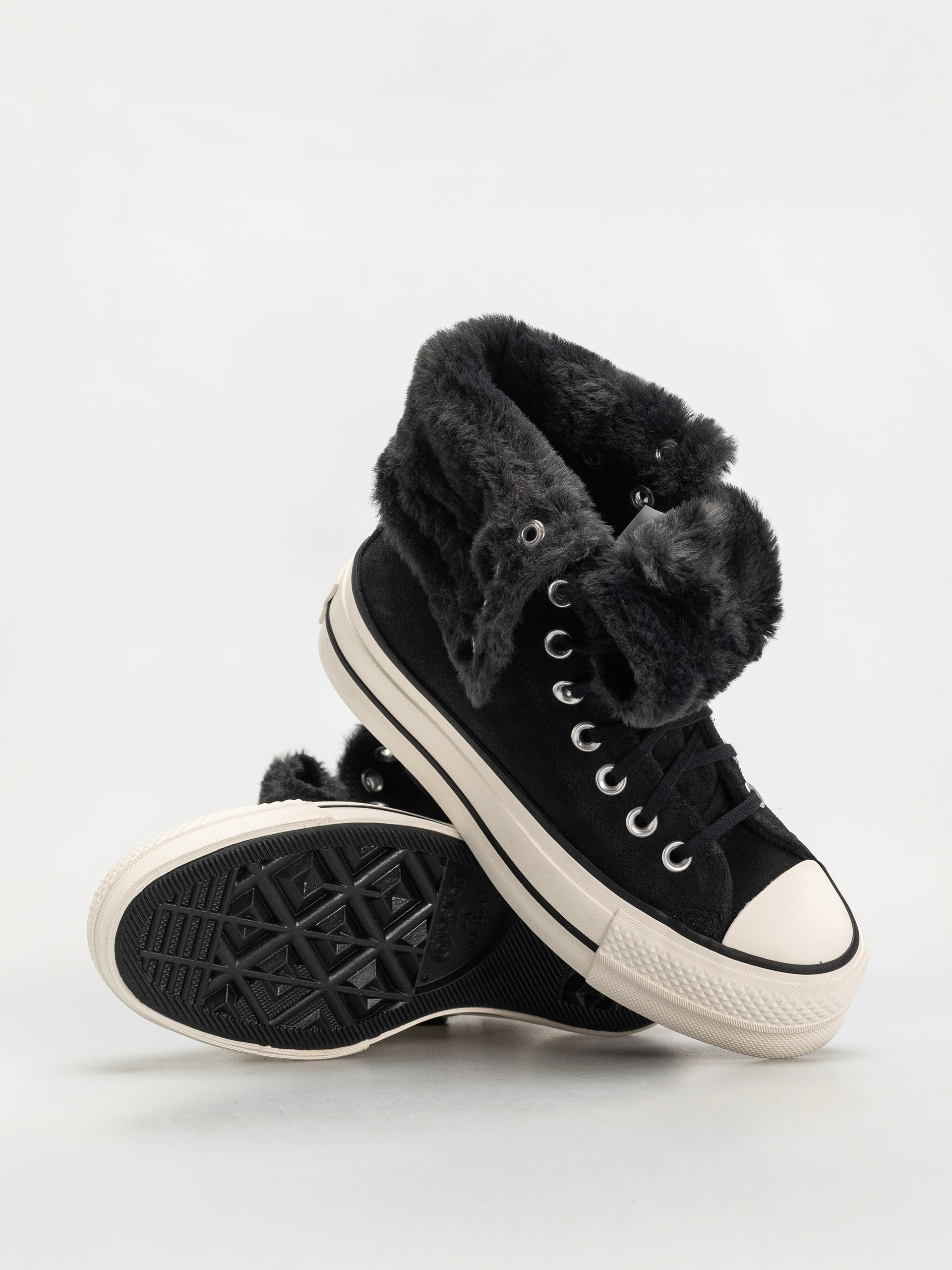 Trampki Converse Chuck Taylor All Star Fold Over Lift Wmn (black/black/black)