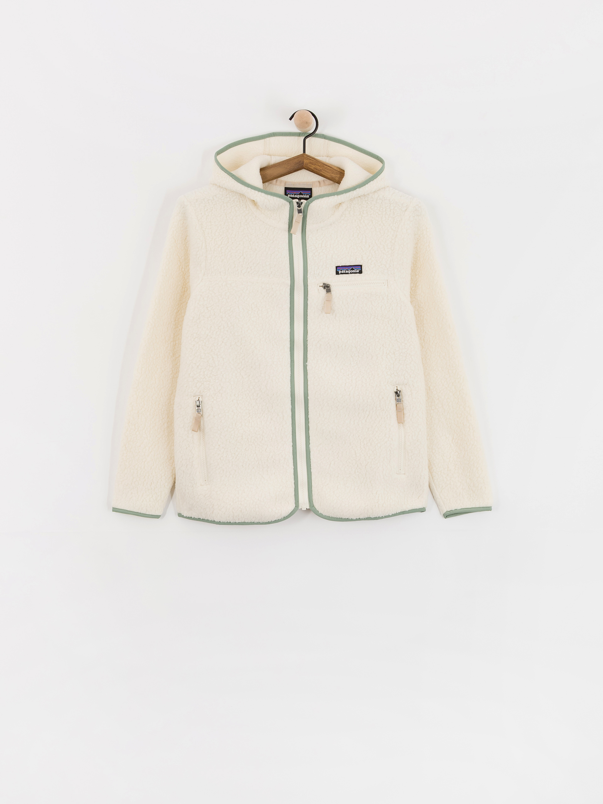 Polar Patagonia Retro Pile HD Wmn (natural w/ellwood green)