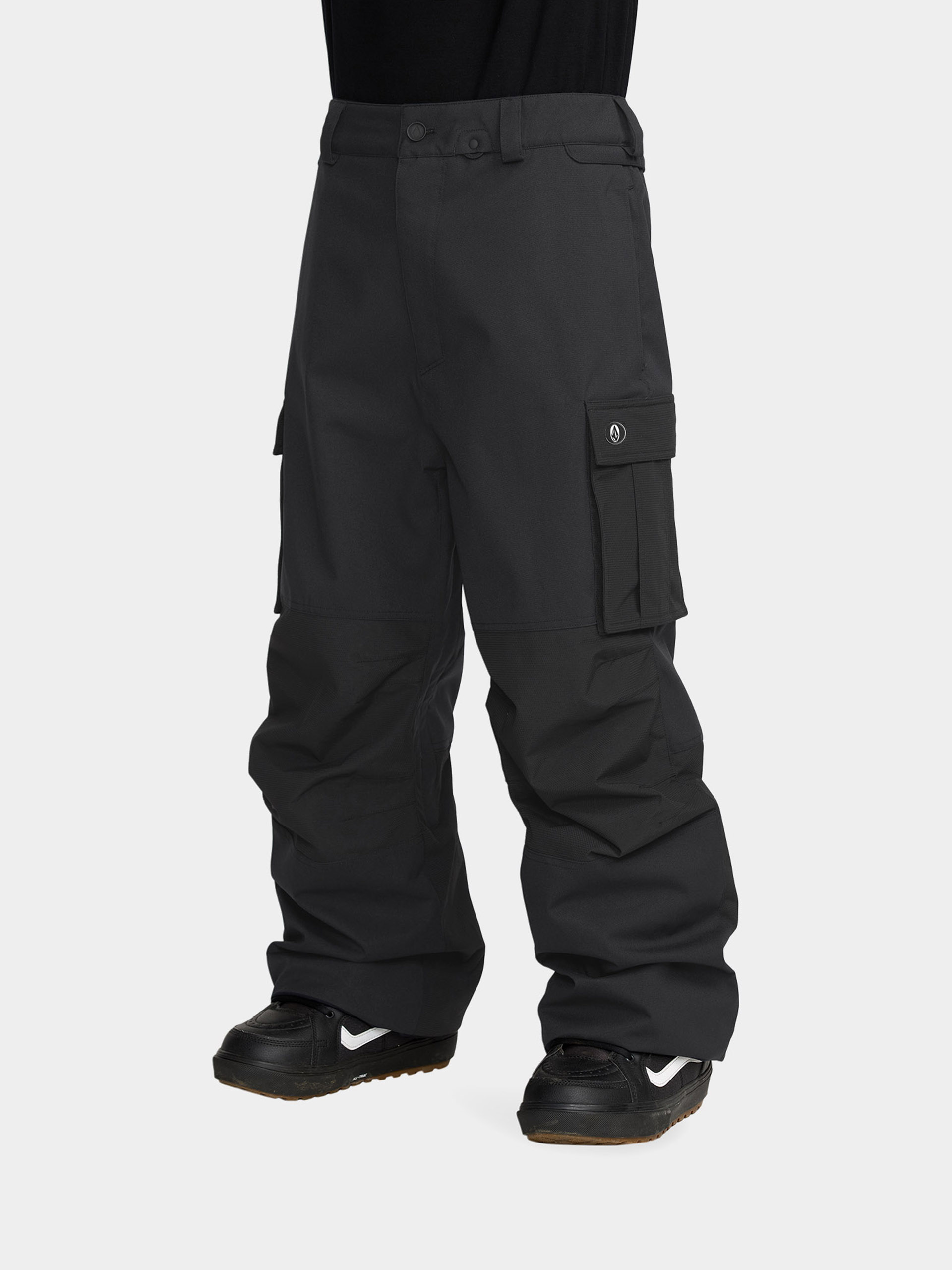 Męskie Spodnie snowboardowe Volcom Nwrk Baggy (black)