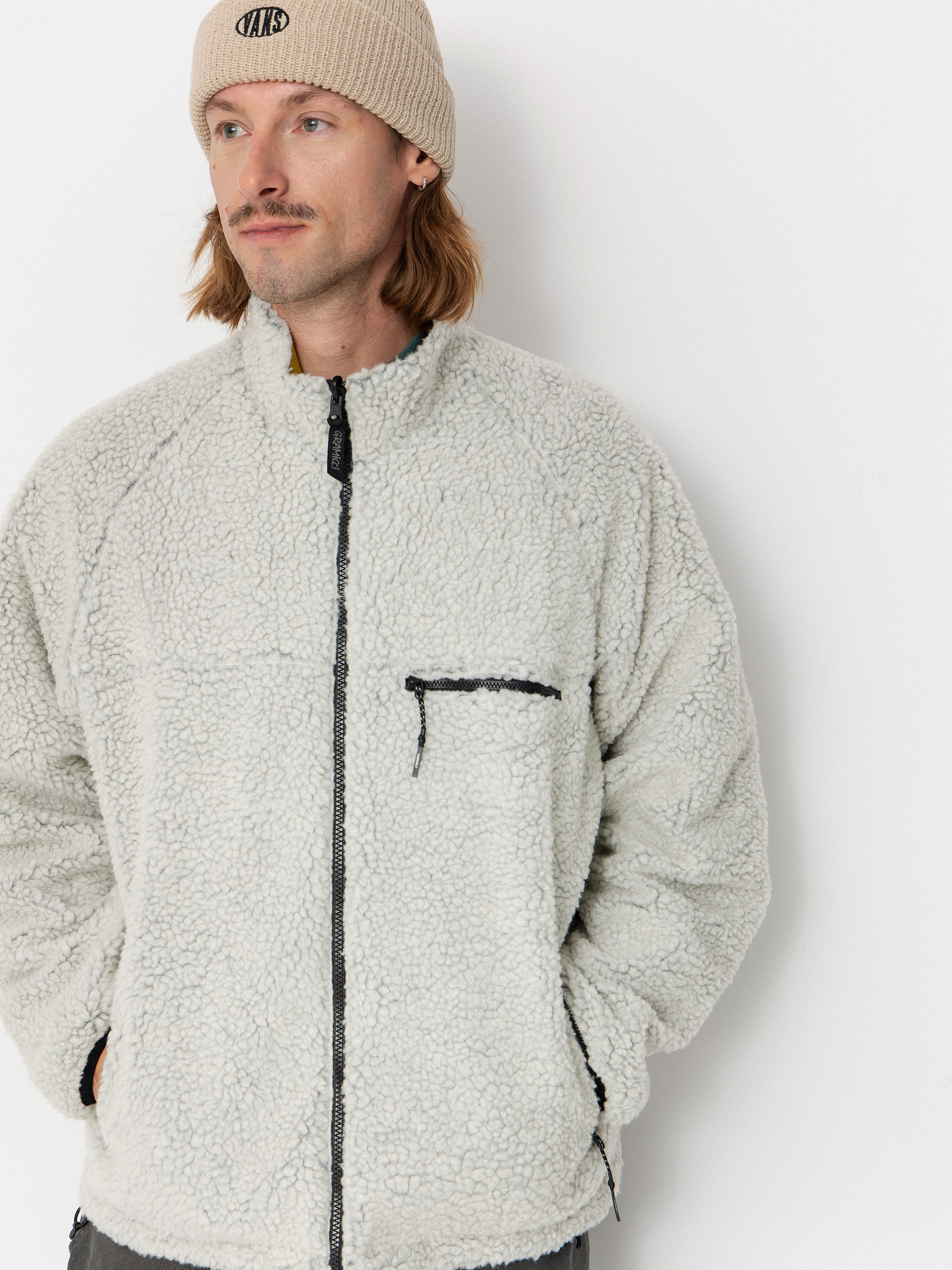 Kurtka Gramicci Reversible Sherpa (natural/chartreuse)