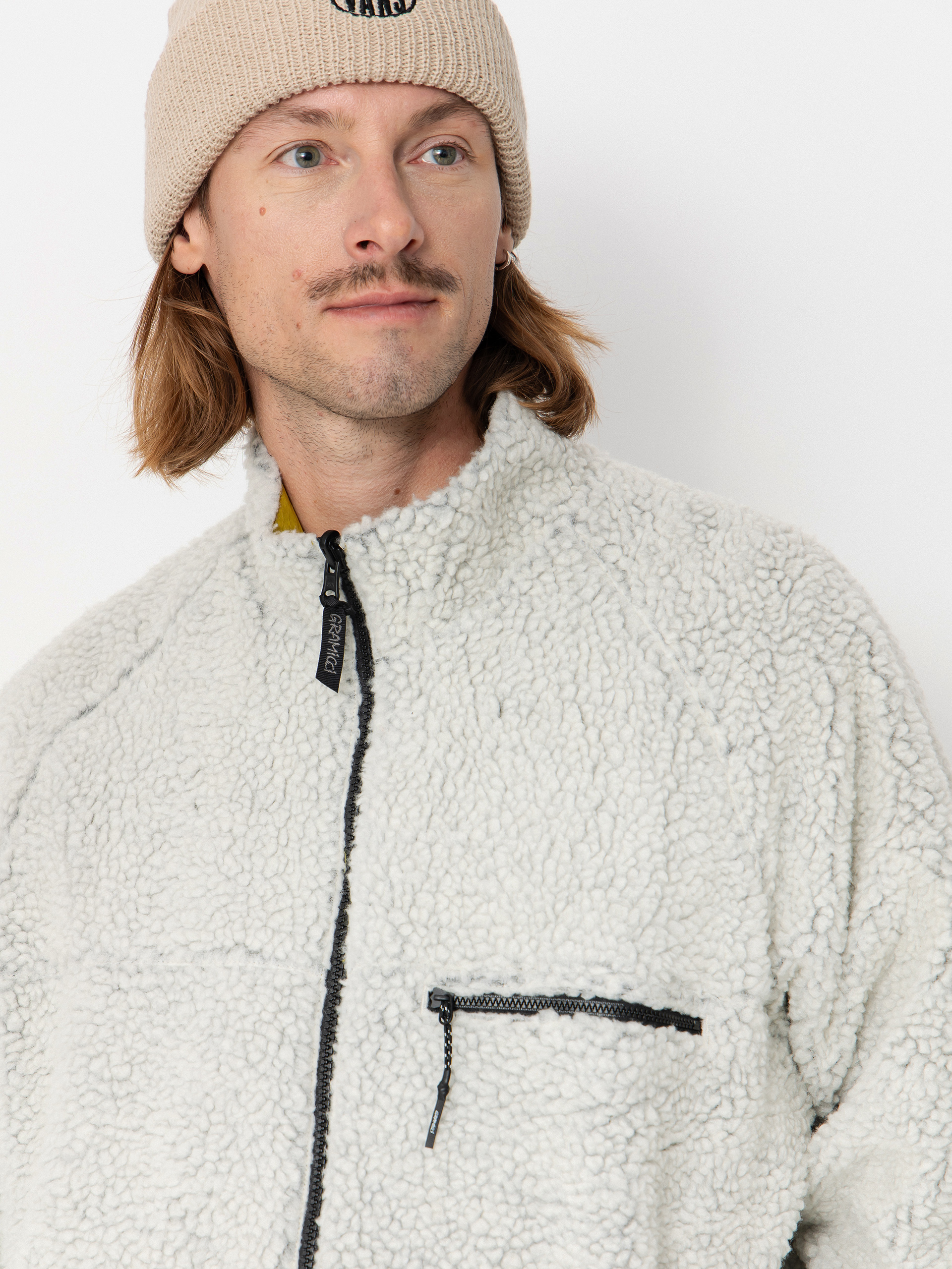 Kurtka Gramicci Reversible Sherpa (natural/chartreuse)