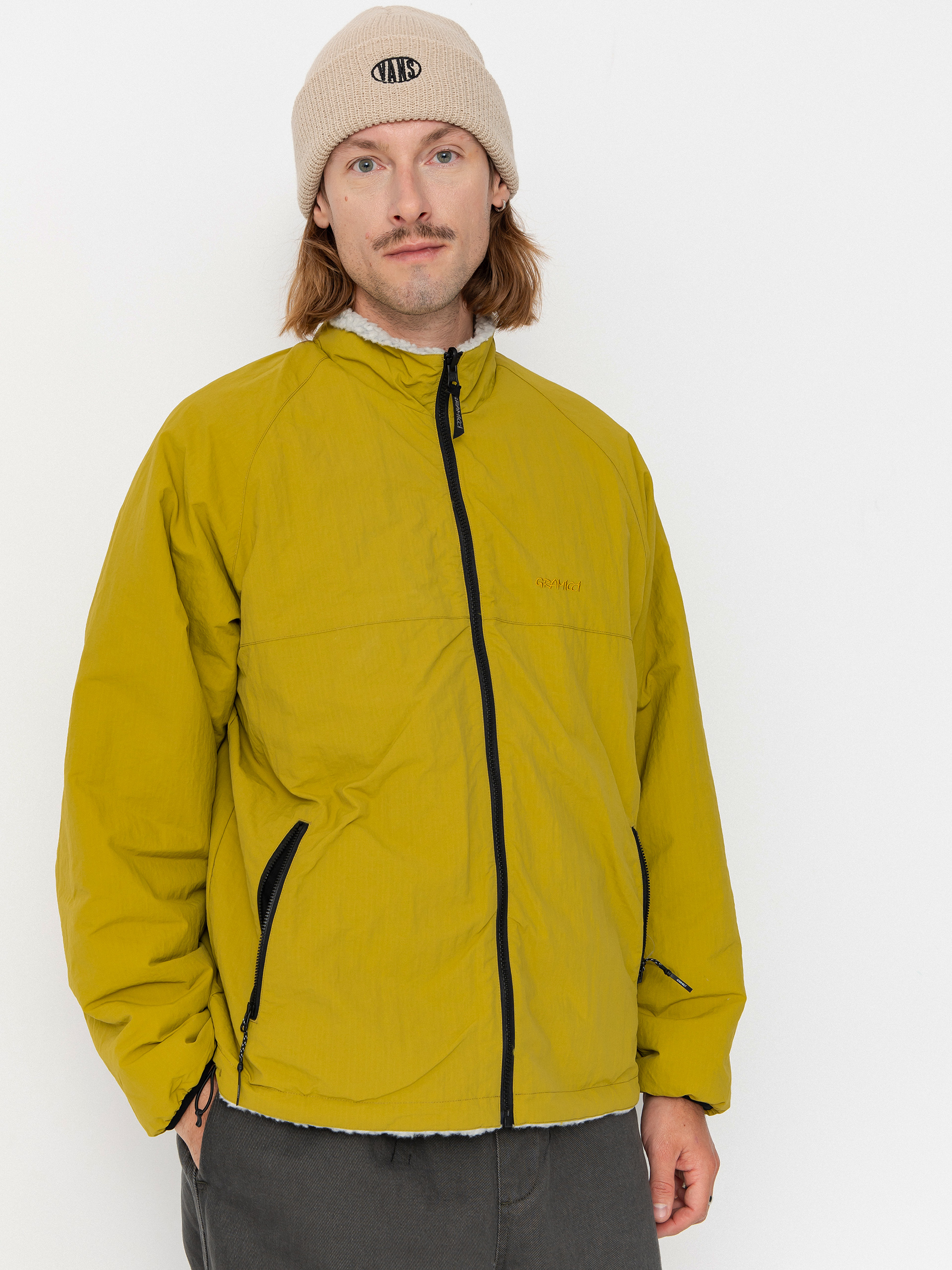 Kurtka Gramicci Reversible Sherpa (natural/chartreuse)
