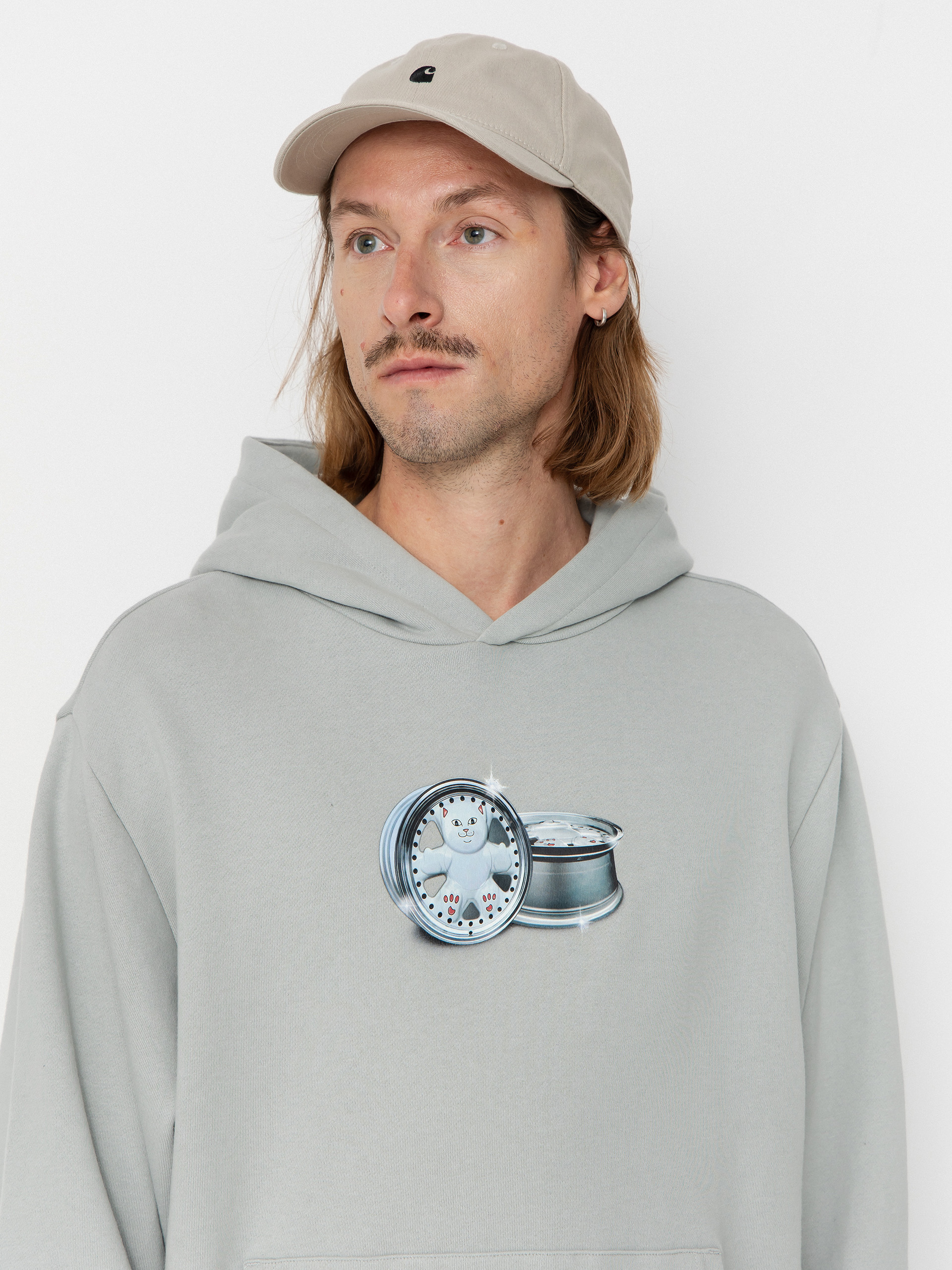 Bluza z kapturem RipNDip Nerm On Wheels HD (grey)