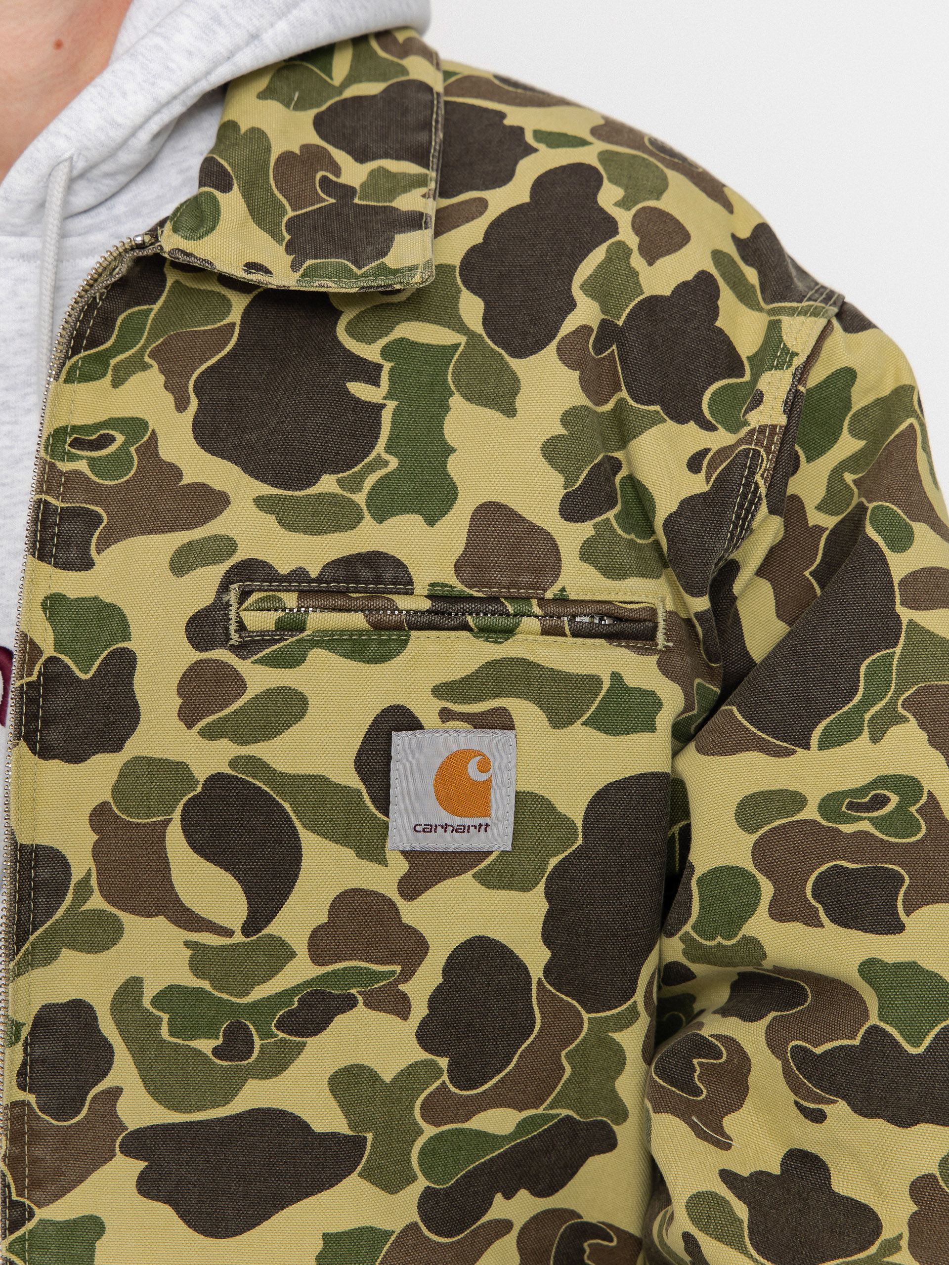 Kurtka Carhartt WIP Duck Detroit (camo duck/green/stone washed)