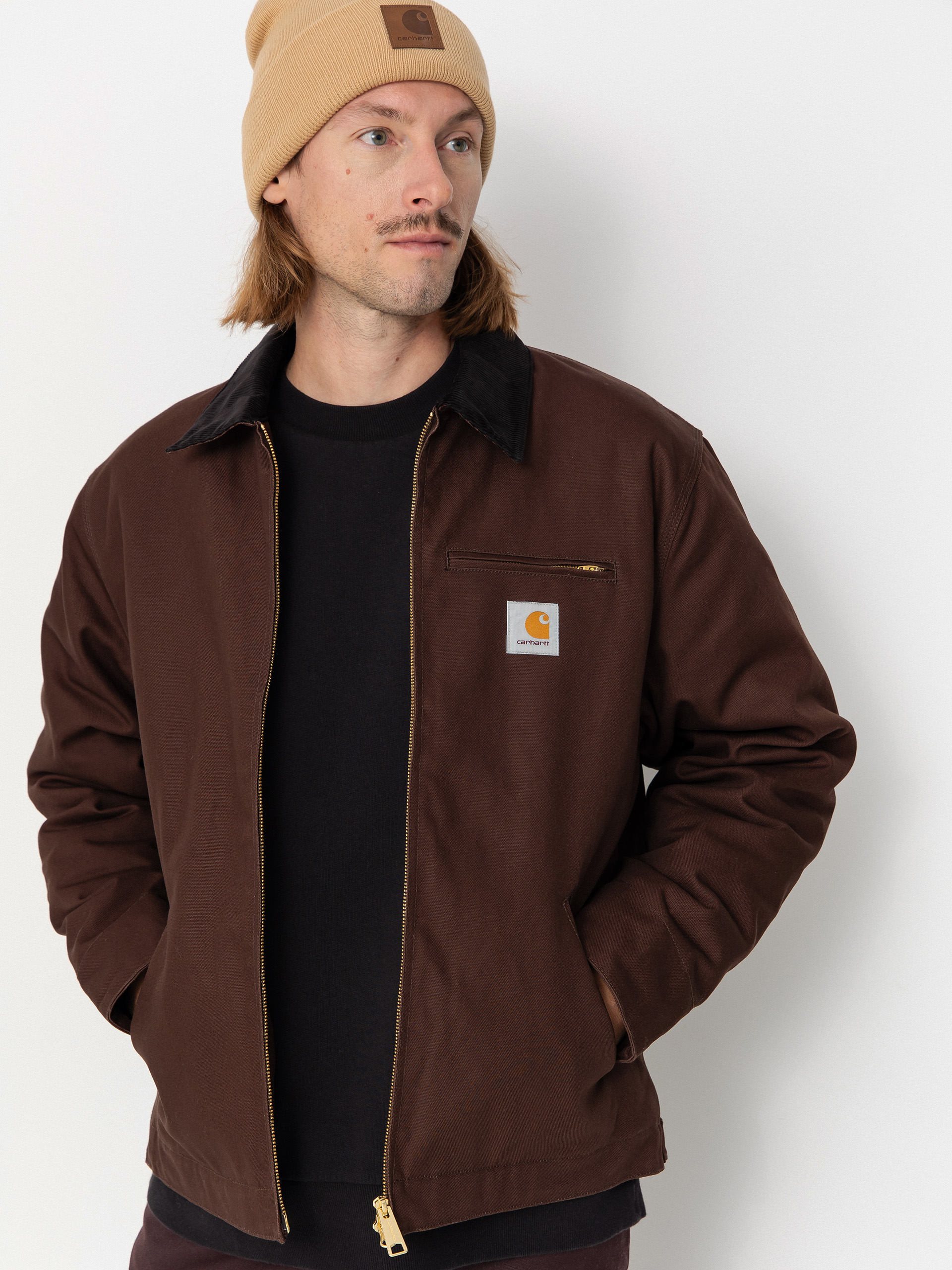 Kurtka Carhartt WIP Detroit (tobacco/black/rigid)