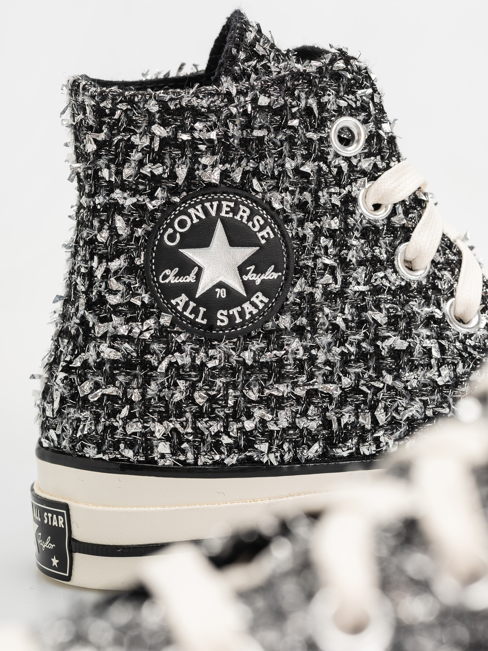 Trampki Converse Chuck 70 Hi (black/silver/egret)