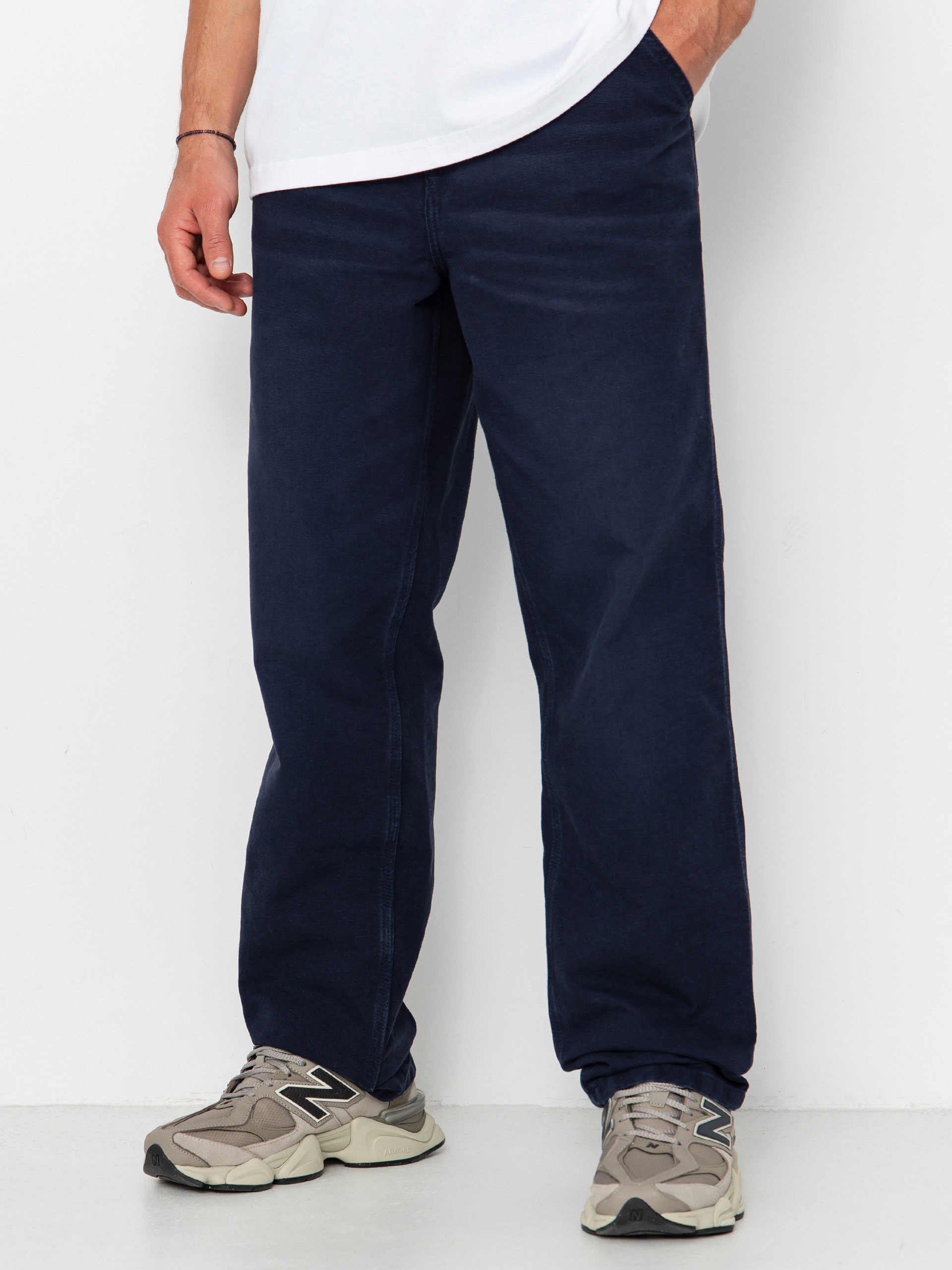 Spodnie Carhartt WIP Simple (dark navy/stone canvas)