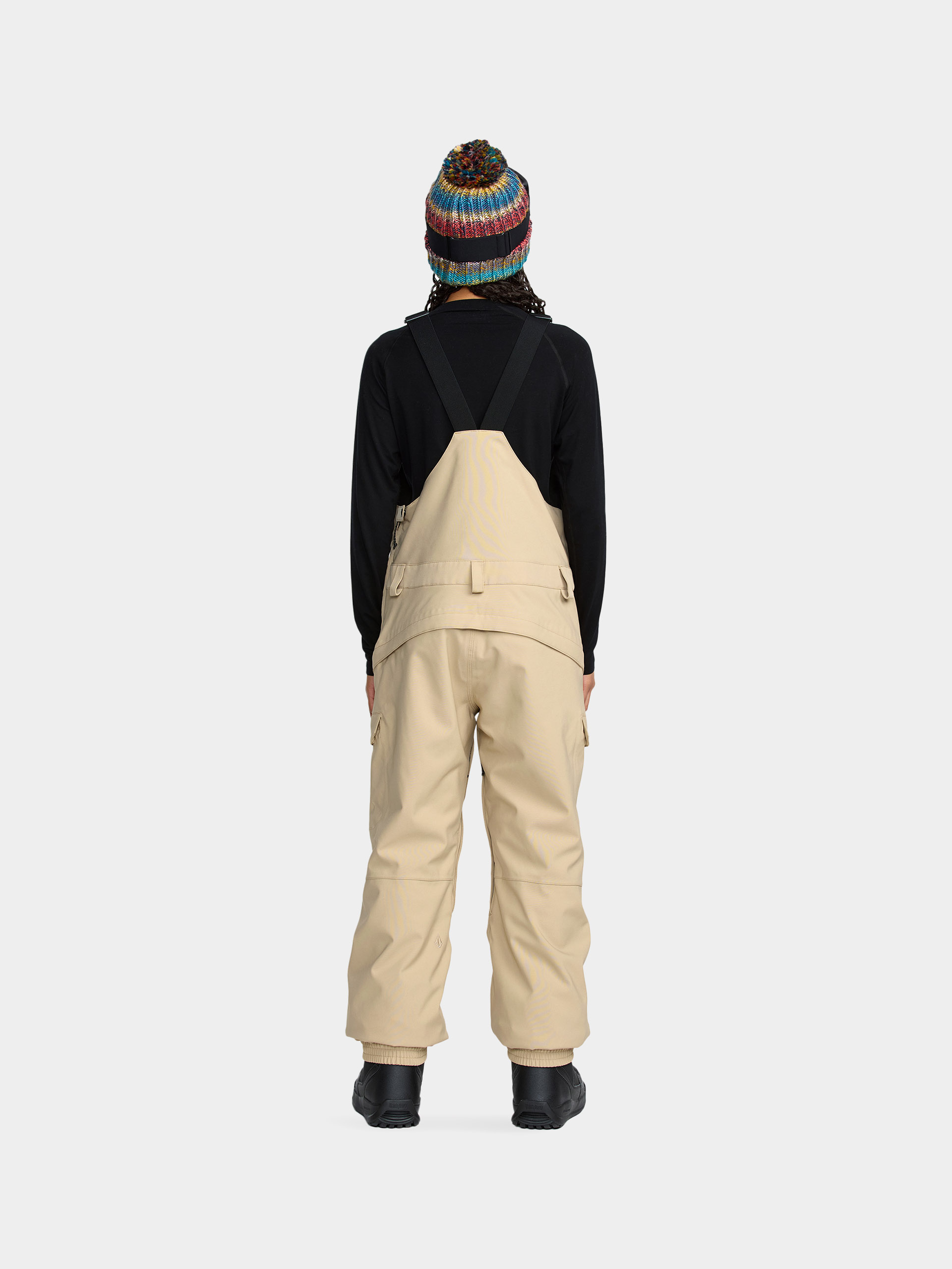 Damskie Spodnie snowboardowe Volcom Creston 3D Stretch Bib Overall (oatmeal)