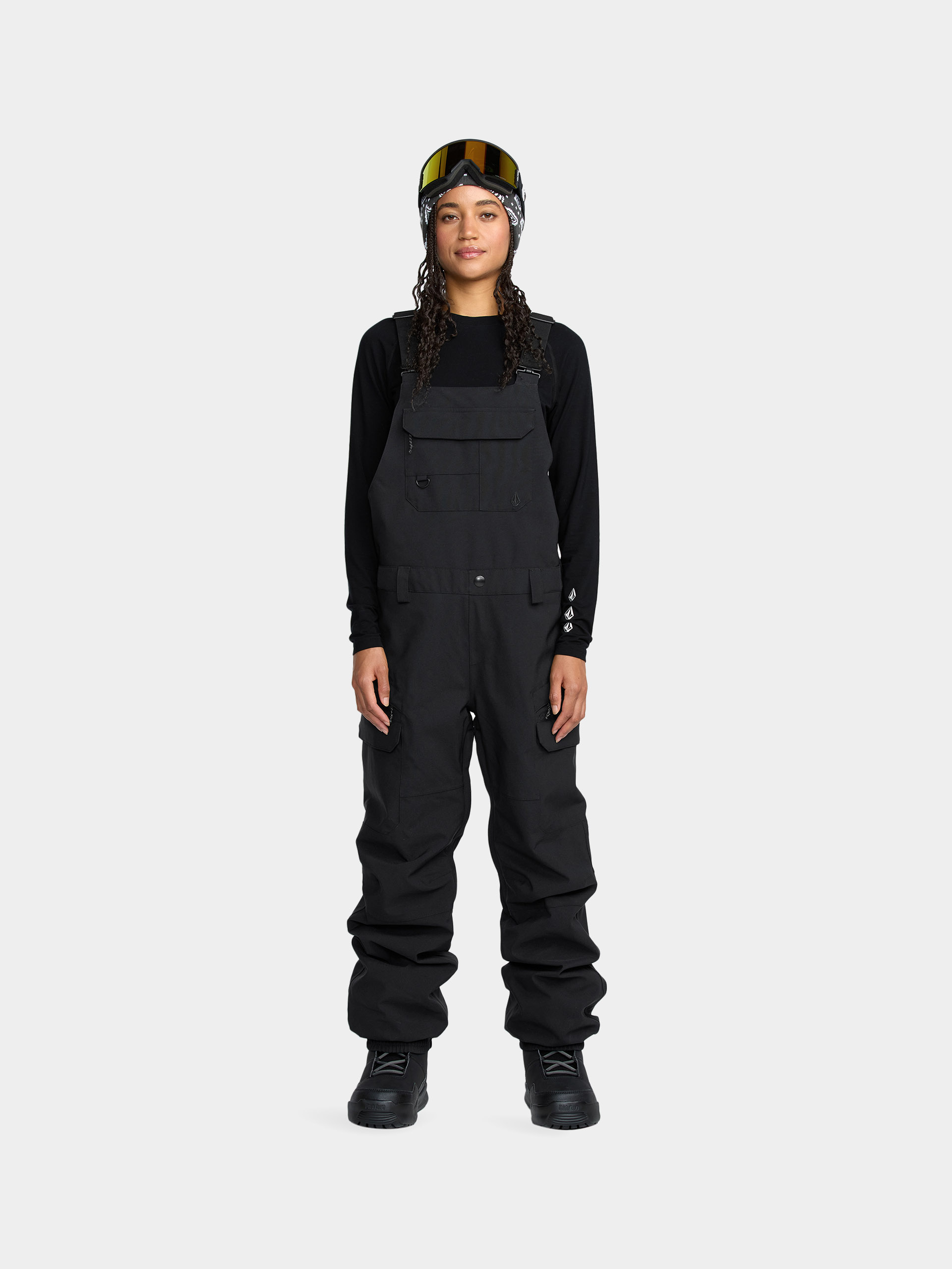 Damskie Spodnie snowboardowe Volcom Creston 3D Stretch Bib Overall (black)