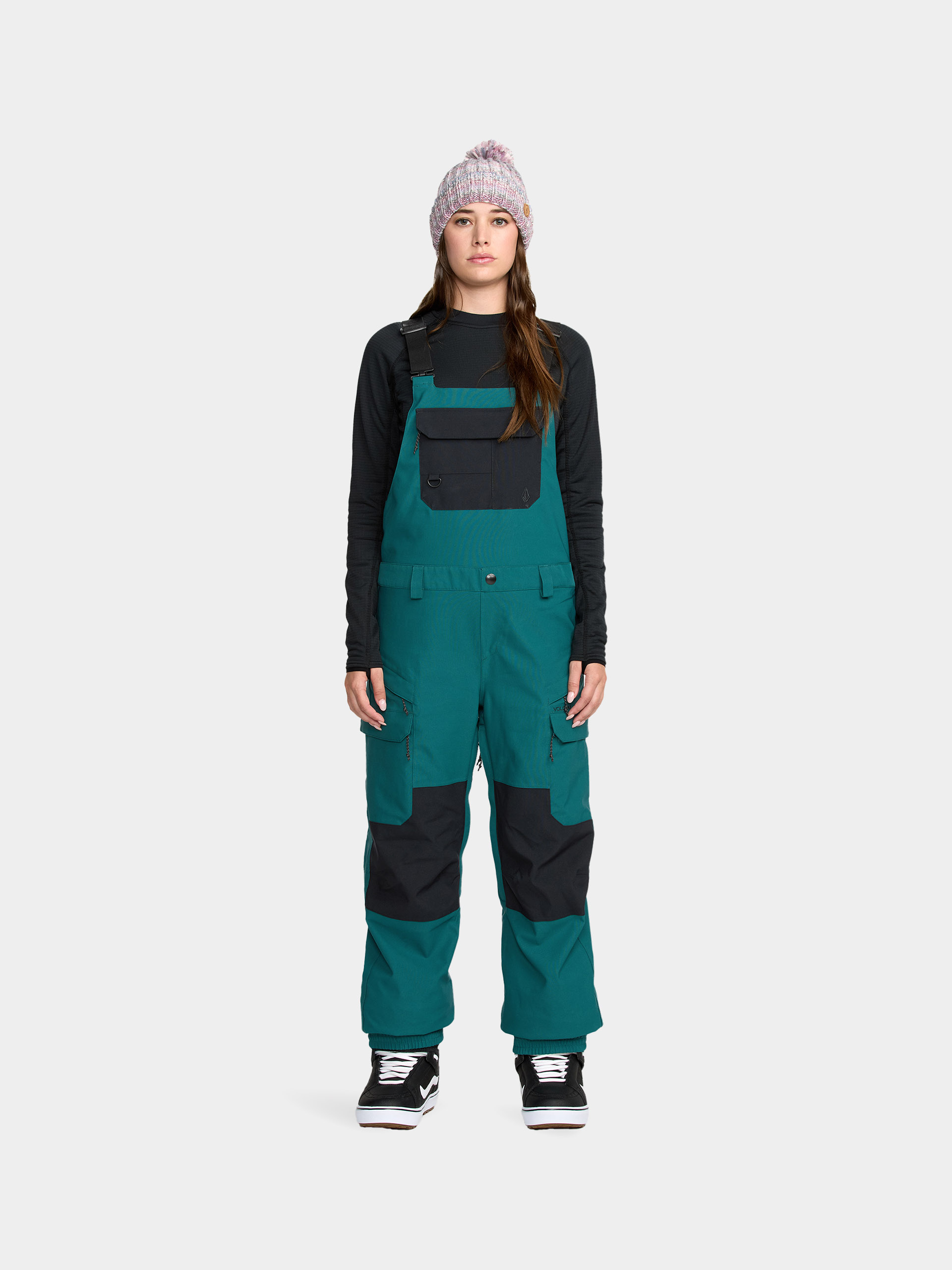 Damskie Spodnie snowboardowe Volcom Creston 3D Stretch Bib Overall (atlantic deep)