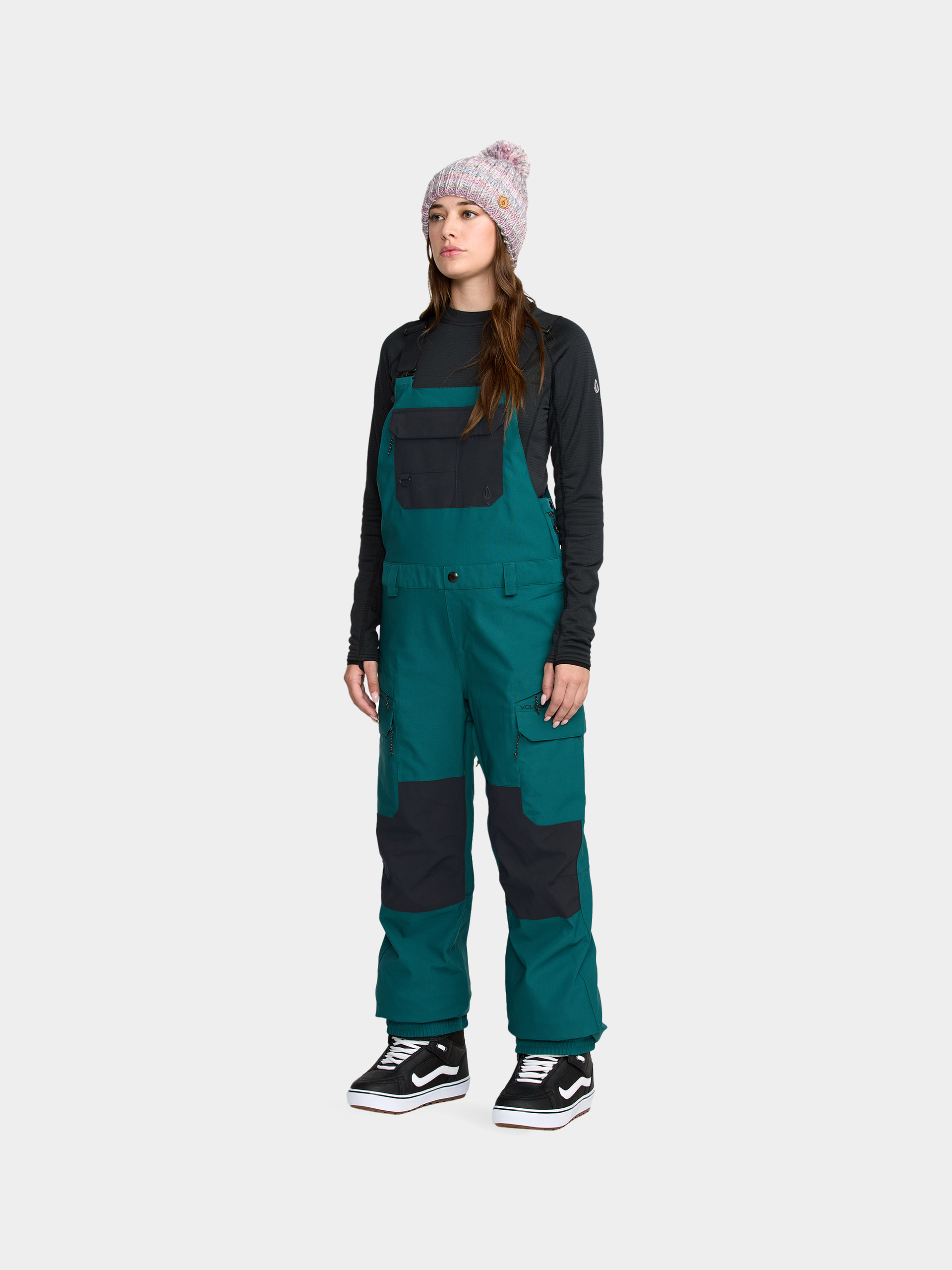 Damskie Spodnie snowboardowe Volcom Creston 3D Stretch Bib Overall (atlantic deep)