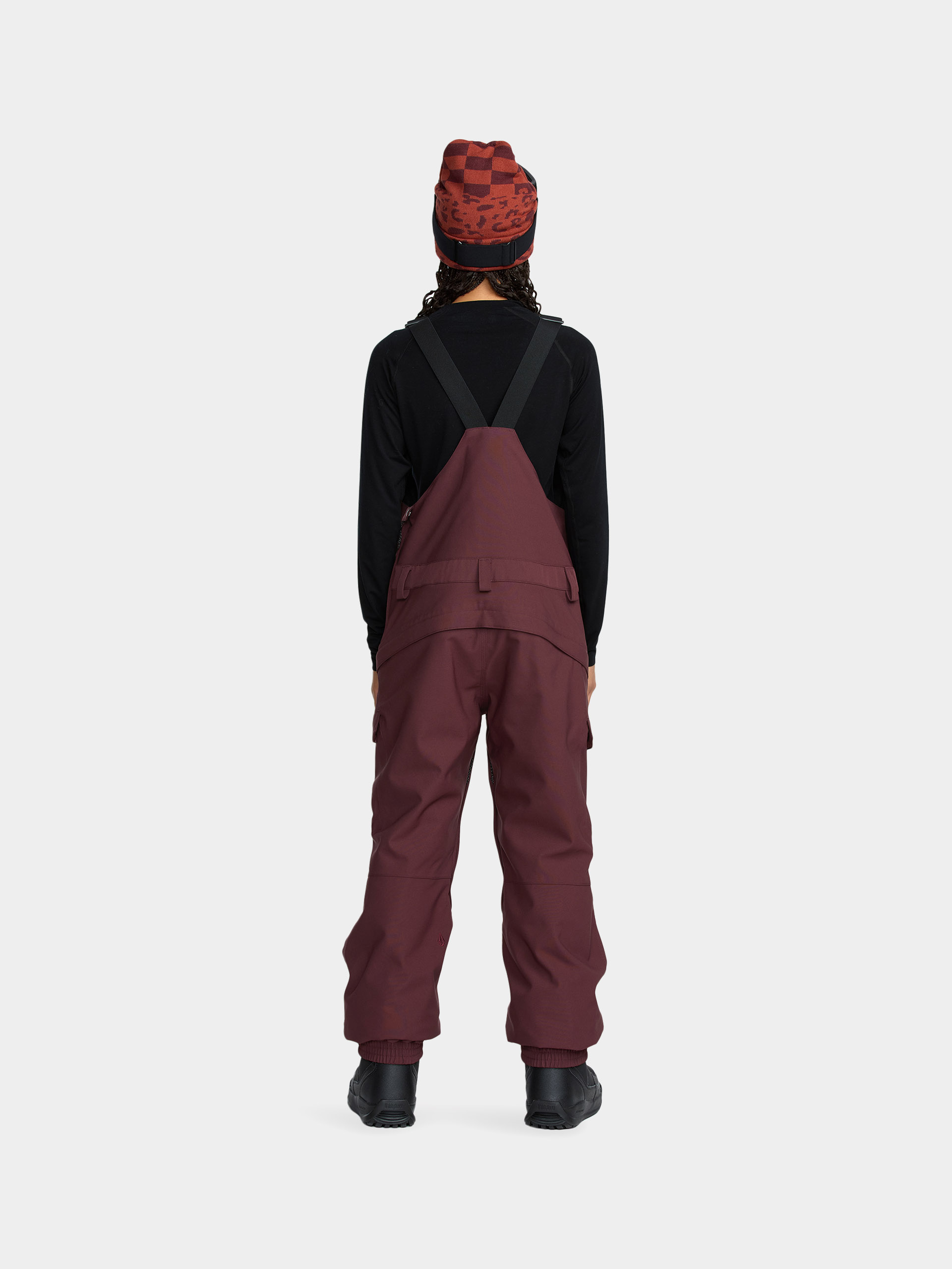 Damskie Spodnie snowboardowe Volcom Creston 3D Stretch Bib Overall (oxblood)