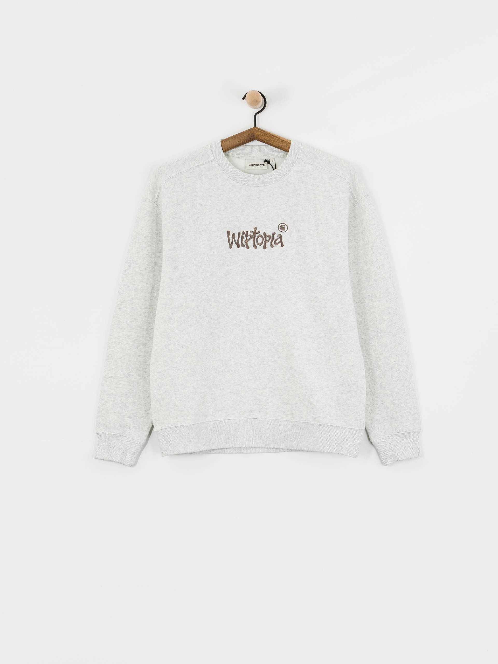 Bluza Carhartt WIP Wiptopia Script Wmn (ash heather/dusky beige)