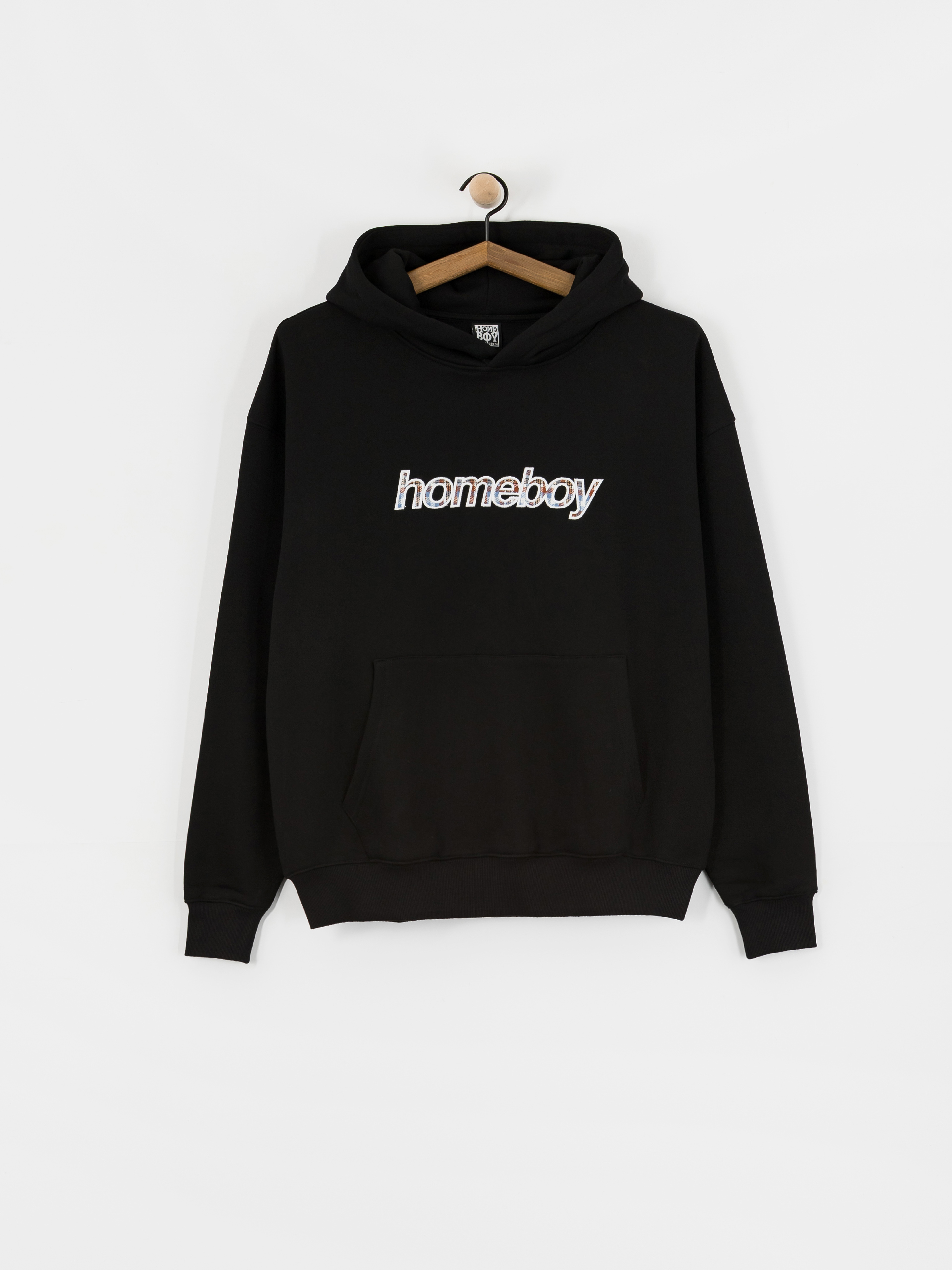 Bluza z kapturem Homeboy Plaid Helvetica HD (black)