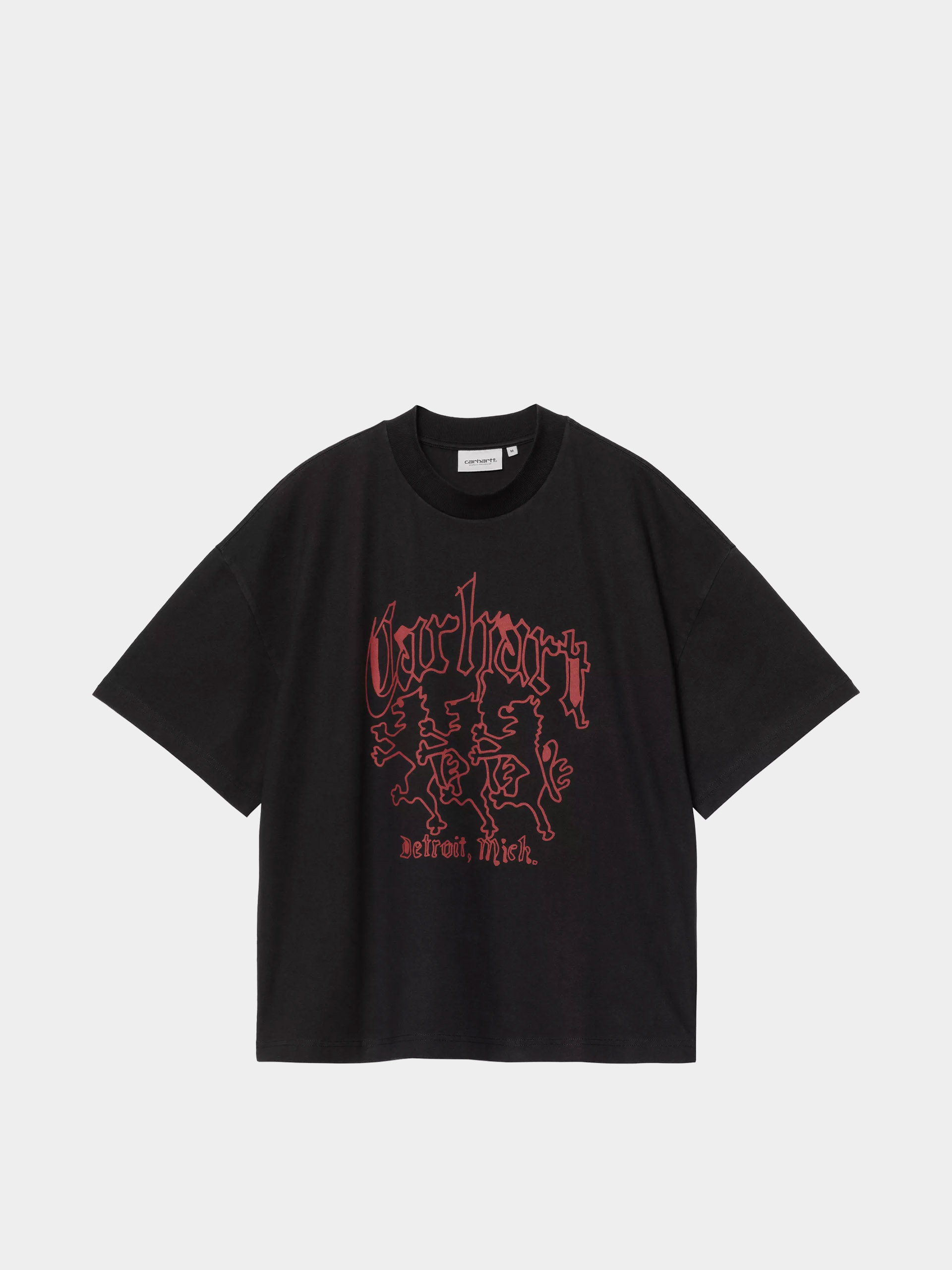 T-shirt Carhartt WIP Hackwork (black/heavy stone wash)