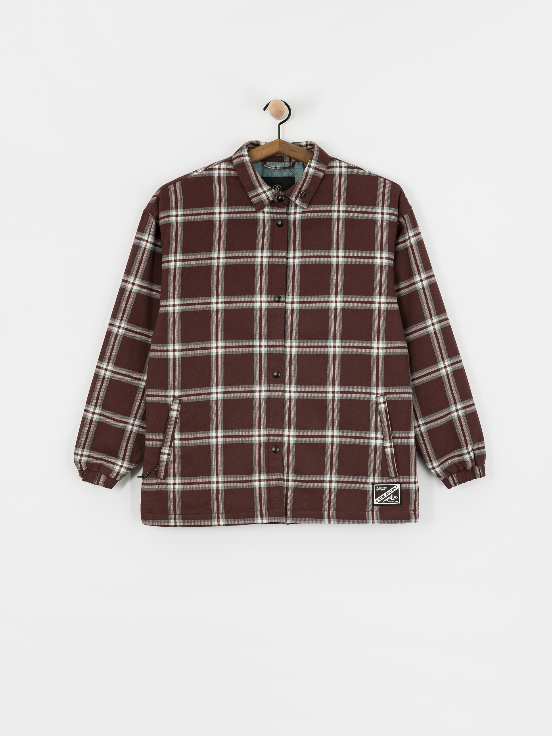 Kurtka Volcom Ins Riding Flannel Wmn (oxblood)