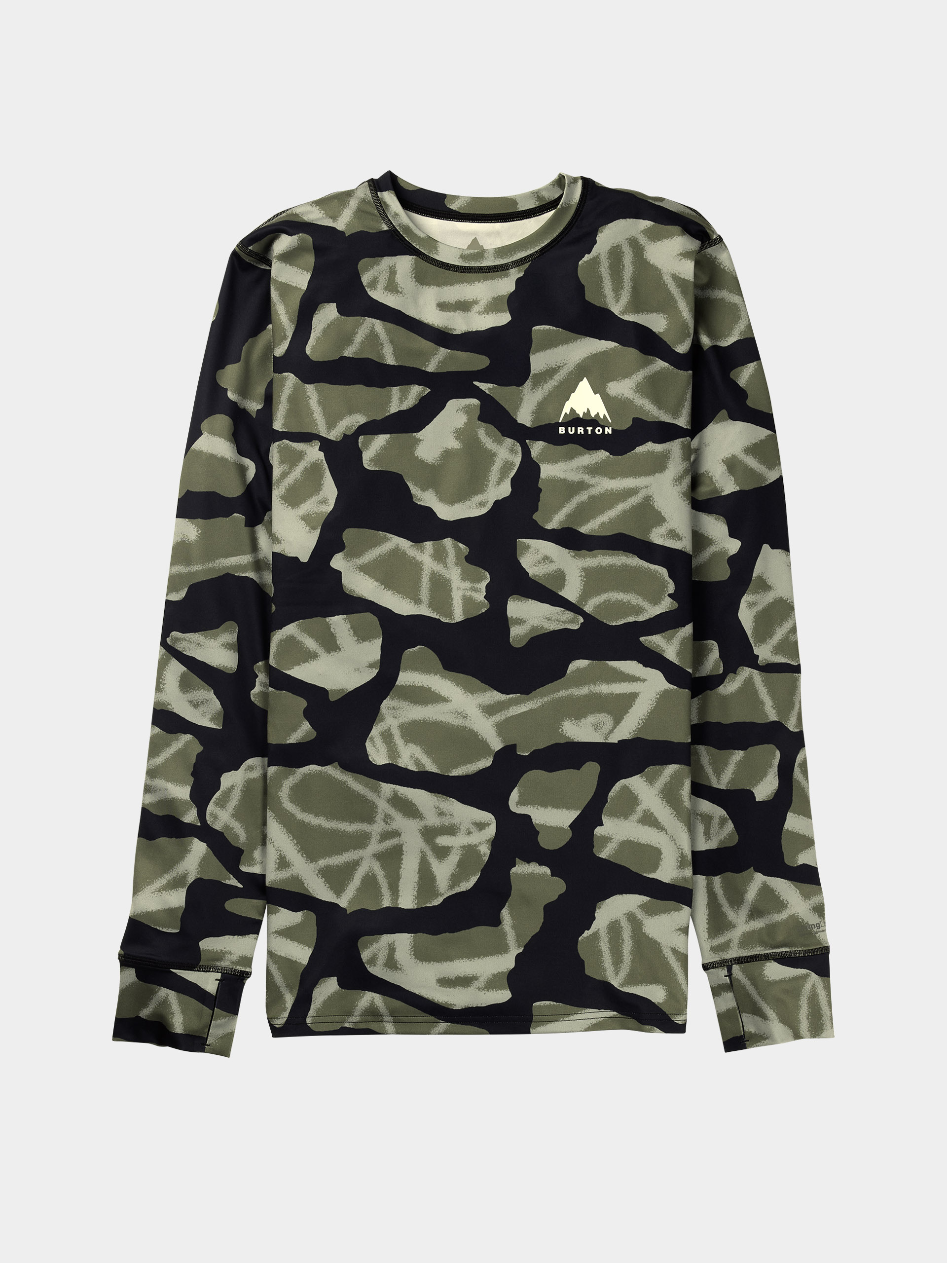 Męski Longsleeve aktywny Burton Lightweight X (graffiti camo)