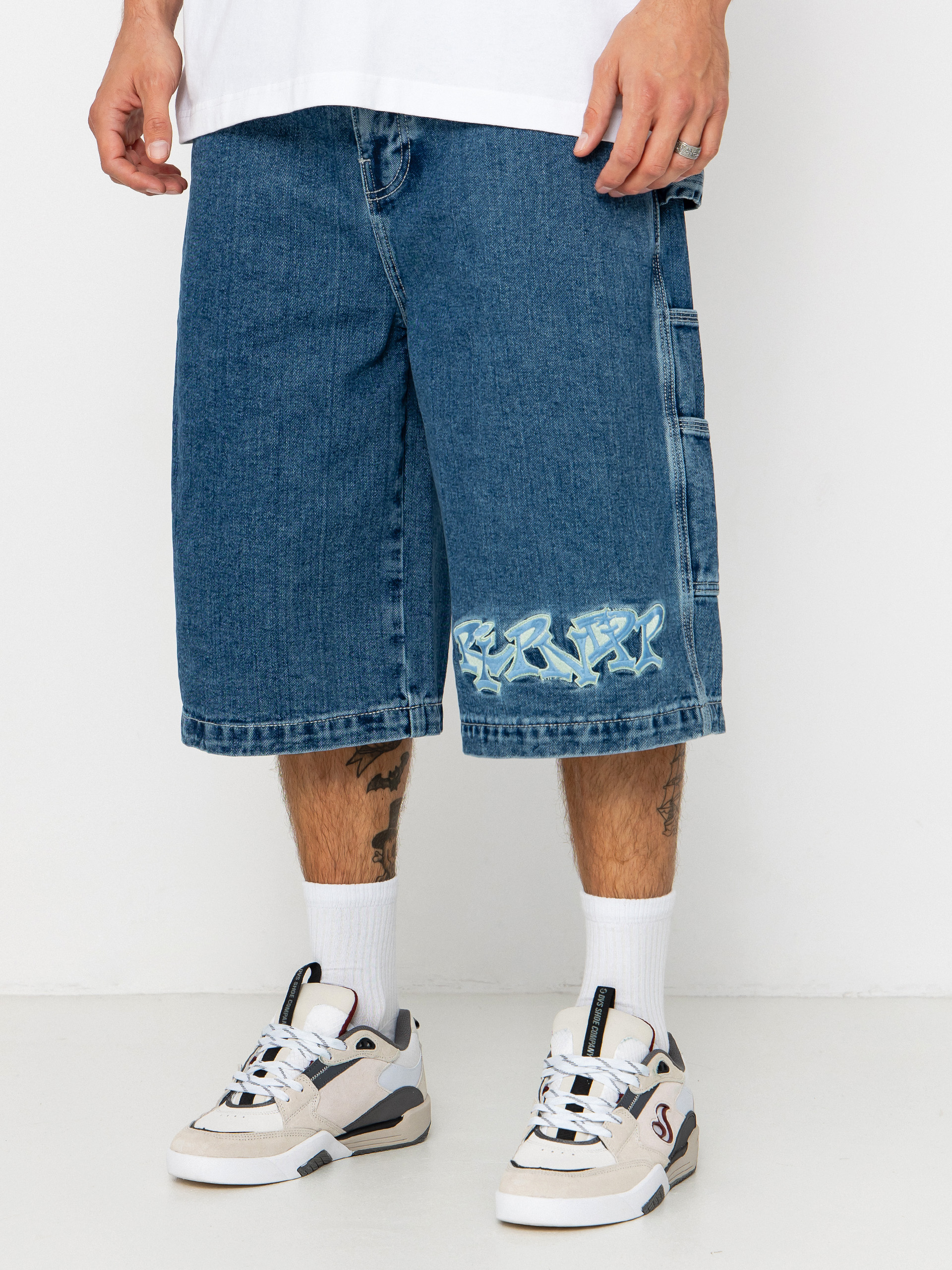 Szorty RipNDip Ace Ultra Wide Leg (medium wash)