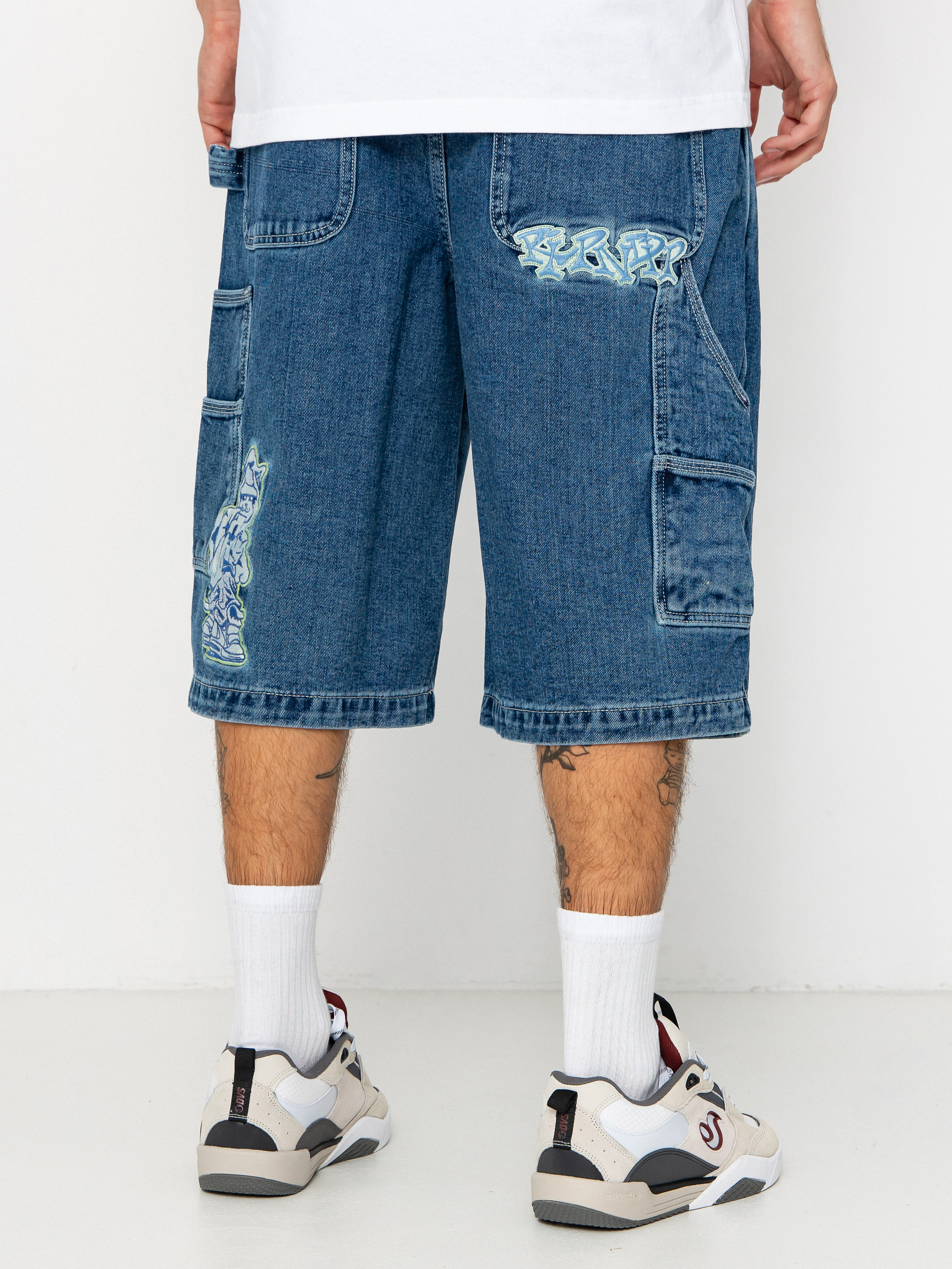 Szorty RipNDip Ace Ultra Wide Leg (medium wash)