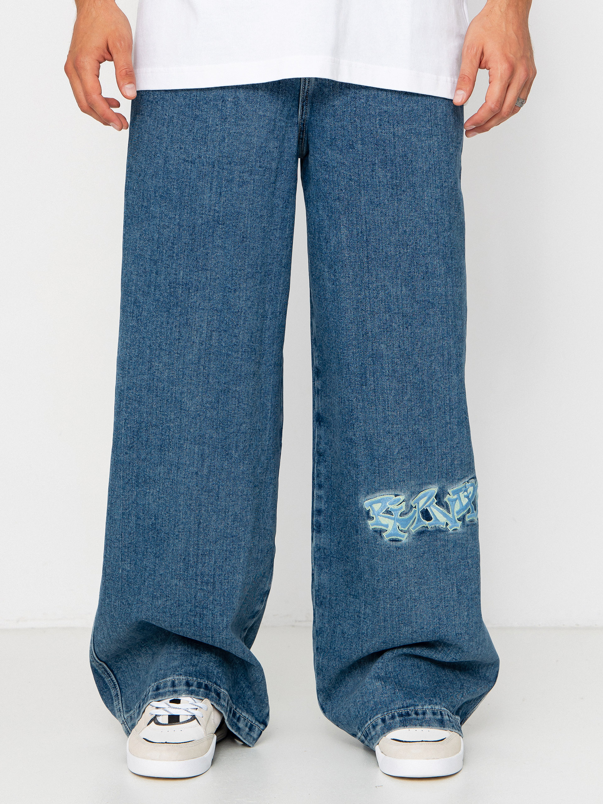 Spodnie RipNDip Ace Ultra Wide Leg (medium wash)