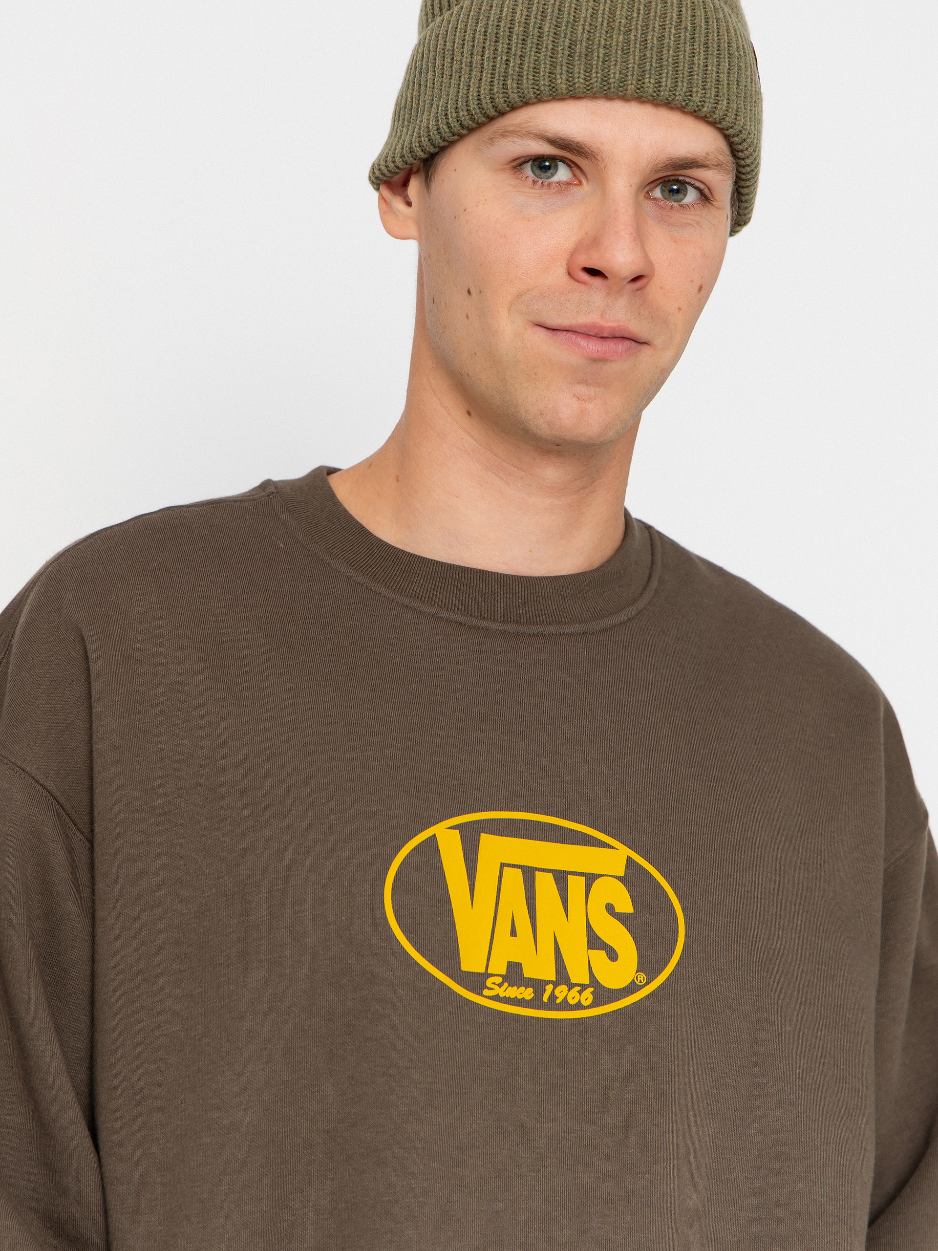 Bluza Vans Classic Oval Crew (coal brown)